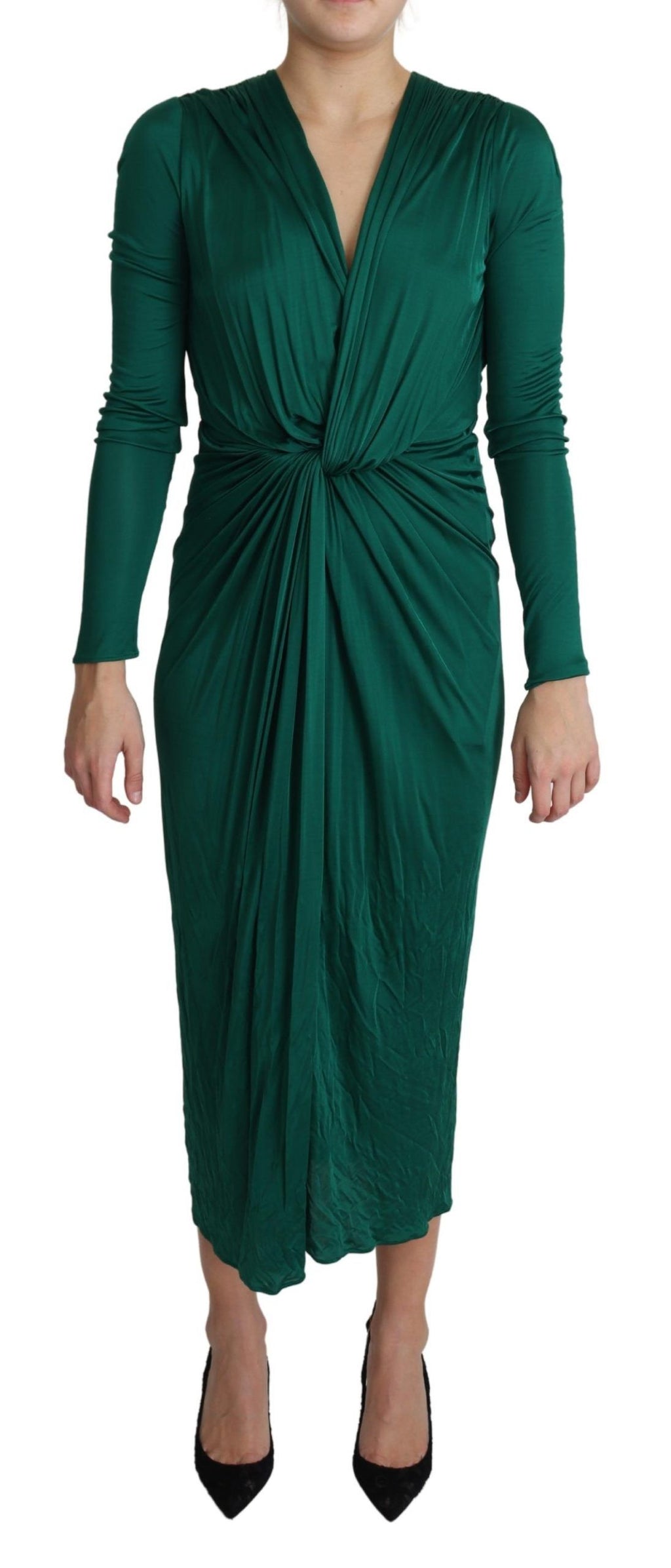 Dolce &amp; Gabbana Emerald Elegance Bodycon-Midikleid