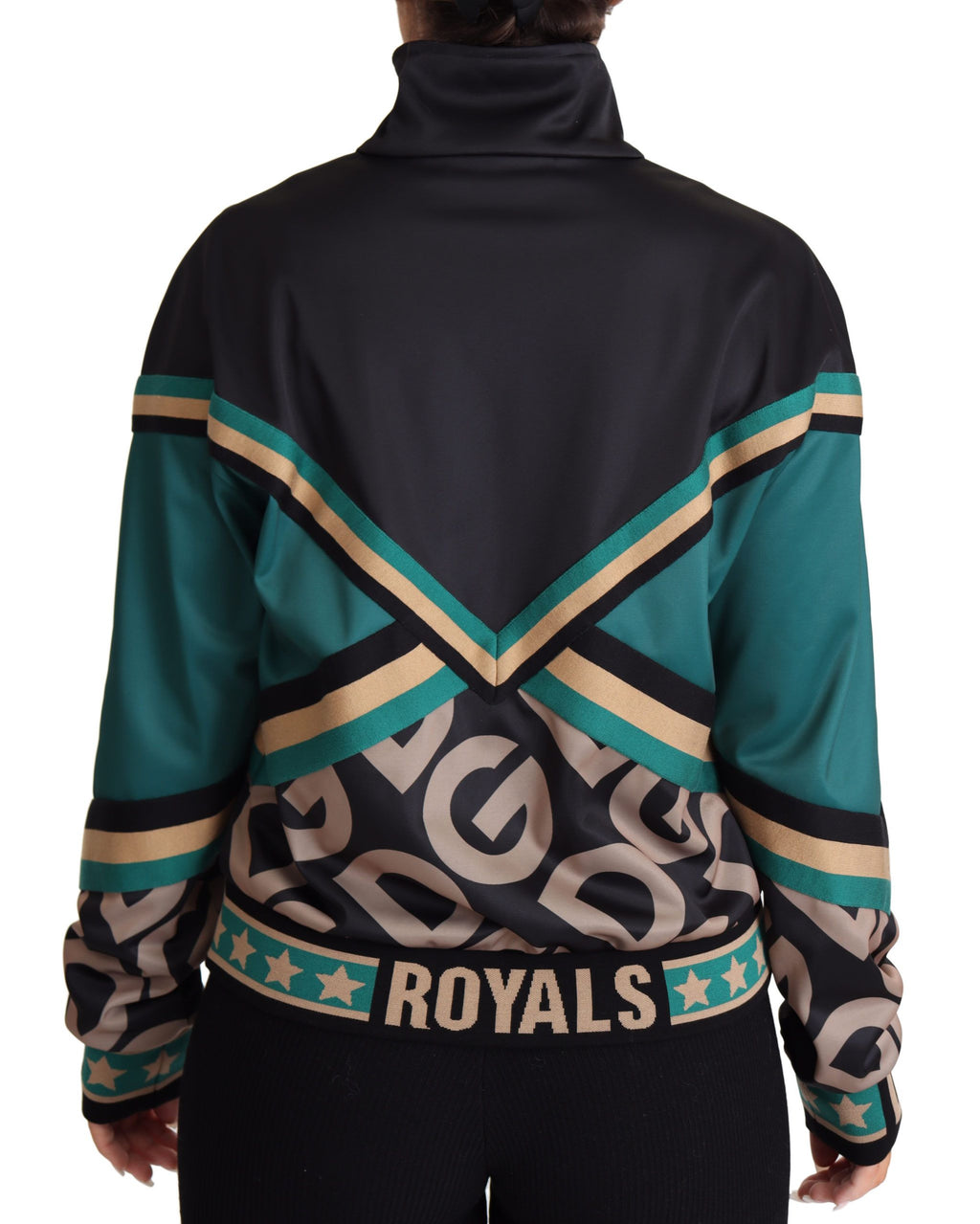 Dolce &amp; Gabbana Schicke mehrfarbige Trainingsjacke mit Logo Mania