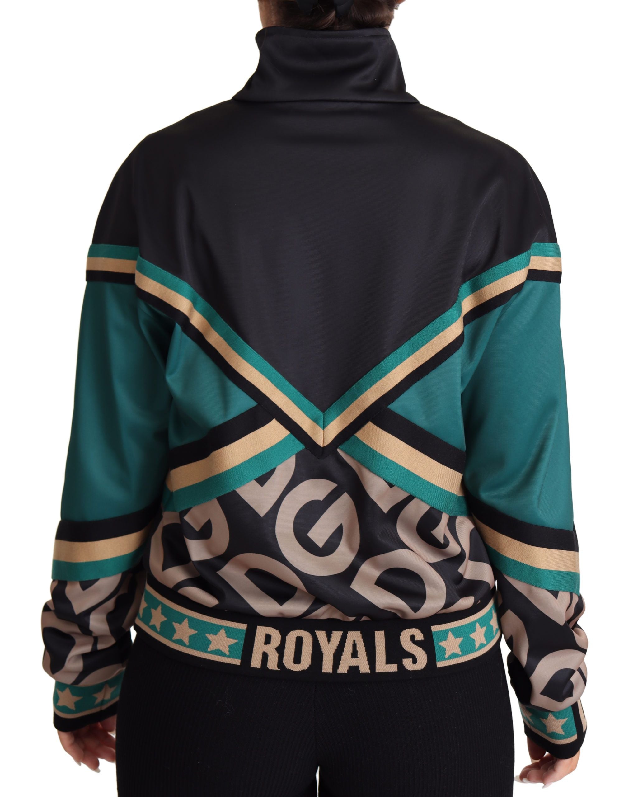 Dolce &amp; Gabbana Schicke mehrfarbige Trainingsjacke mit Logo Mania