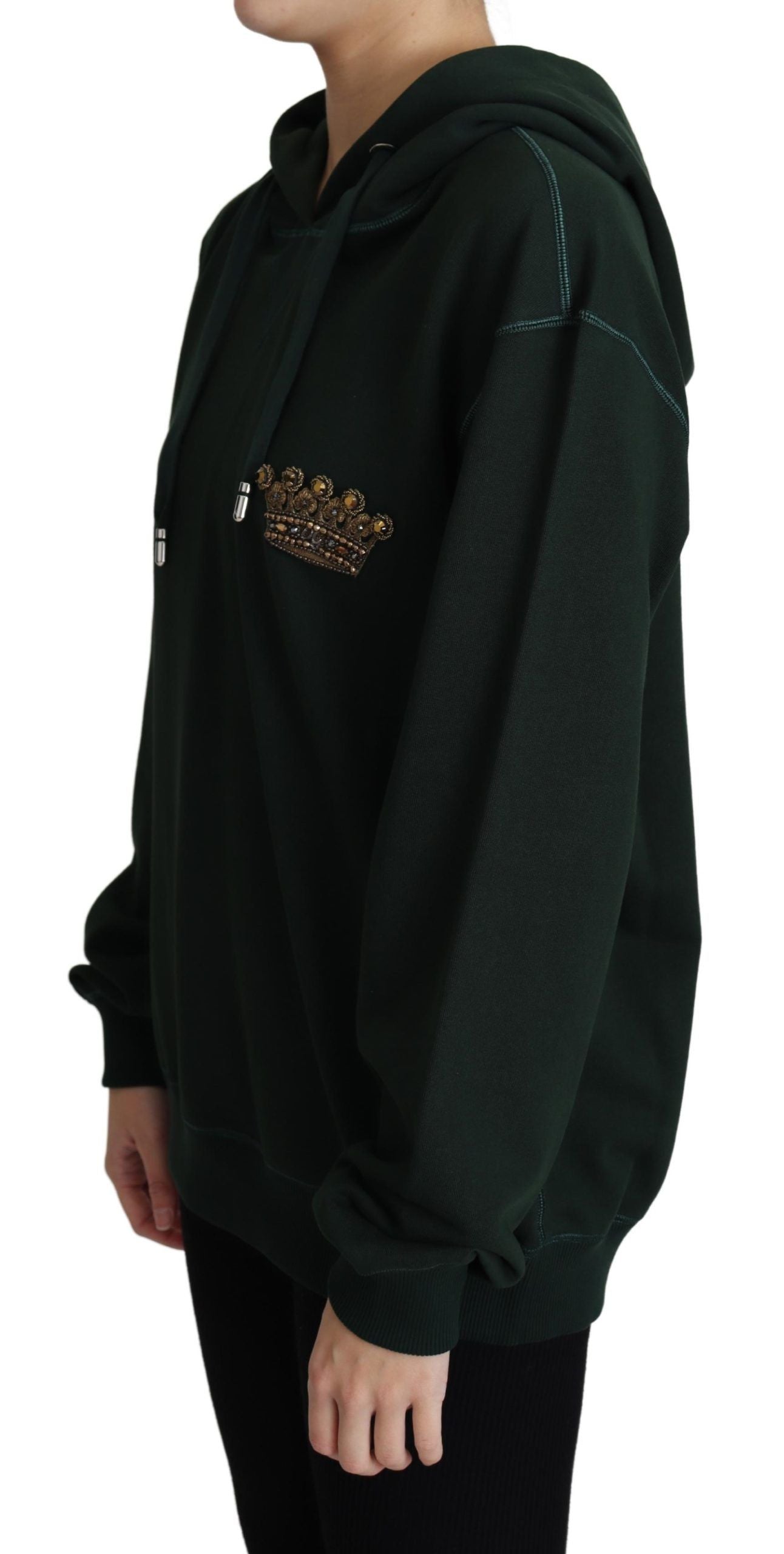 Dolce &amp; Gabbana – Hoodie mit Regal-Kronenstickerei