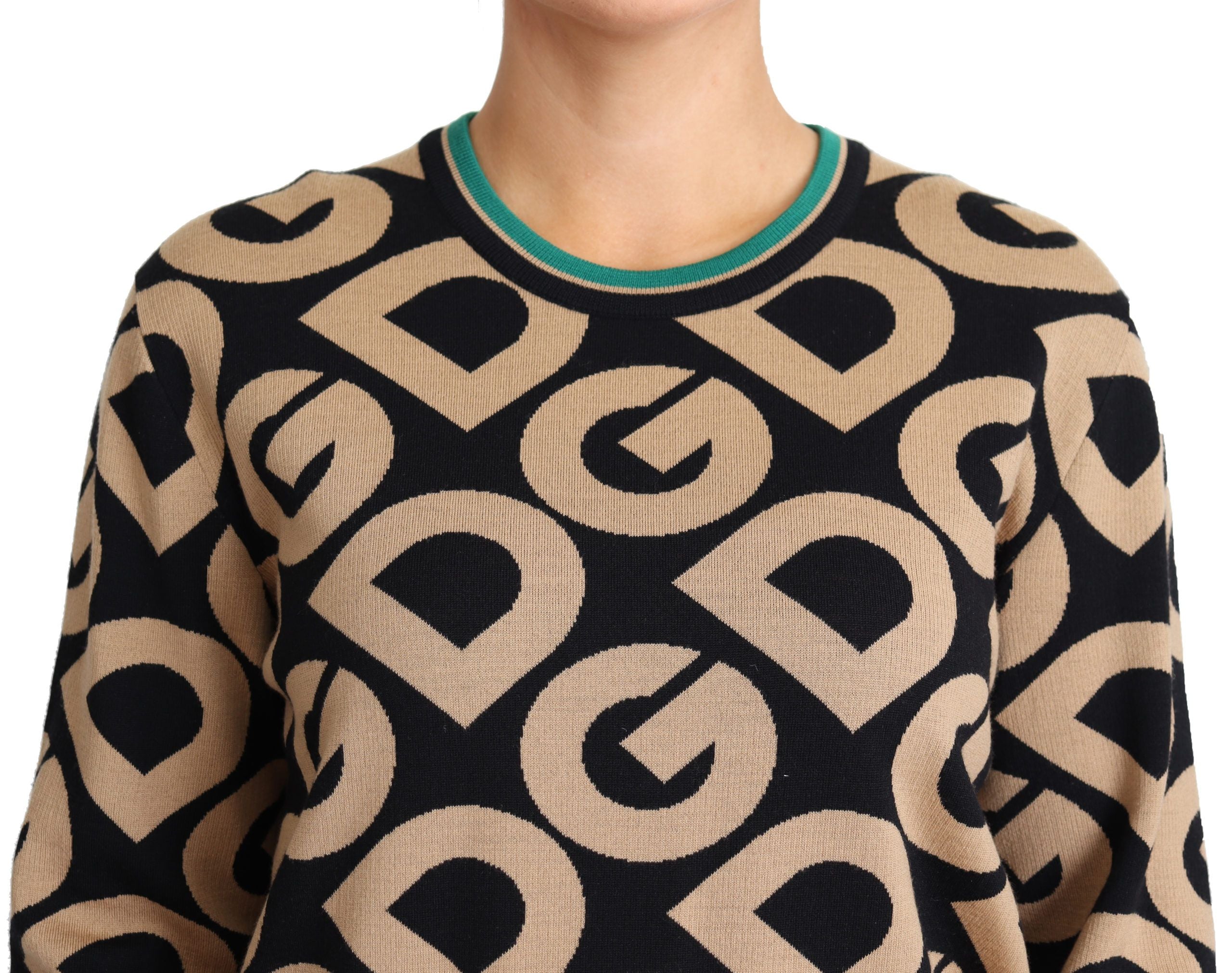 Dolce &amp; Gabbana Eleganter mehrfarbiger Pullover aus Wollmischung