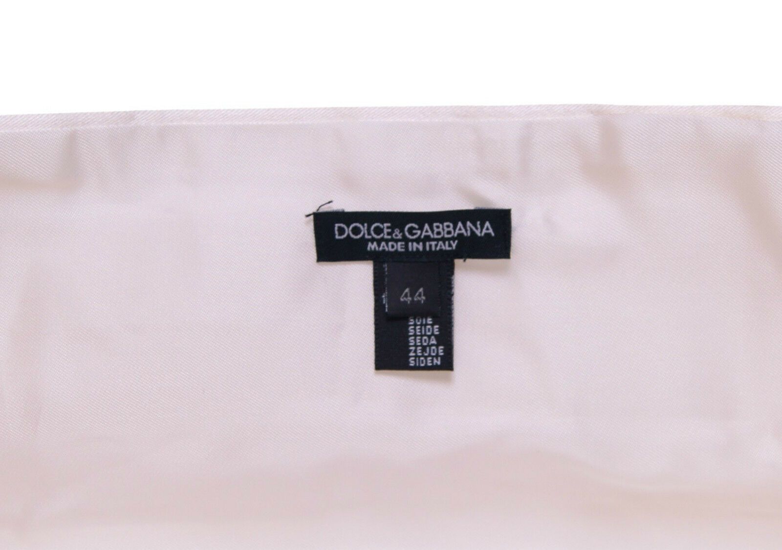 Ceinture élégante en soie blanche Dolce &amp; Gabbana
