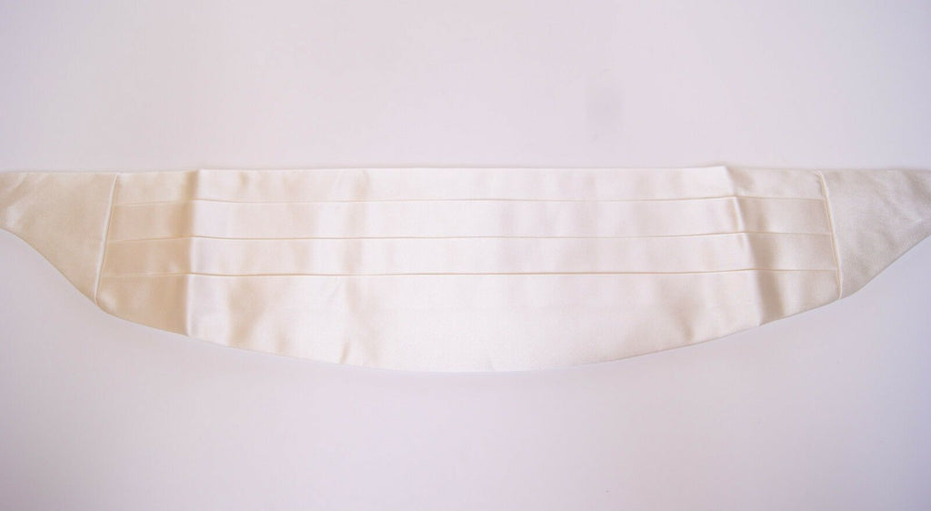 Ceinture élégante en soie blanche Dolce &amp; Gabbana
