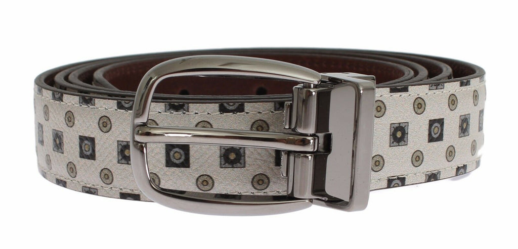 Ensemble élégant cravate en soie baroque et ceinture en cuir Dolce &amp; Gabbana
