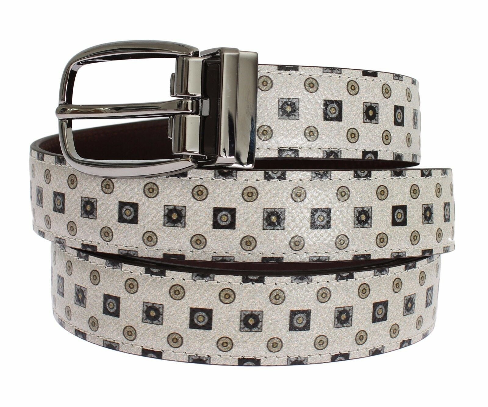 Ensemble élégant cravate en soie baroque et ceinture en cuir Dolce &amp; Gabbana