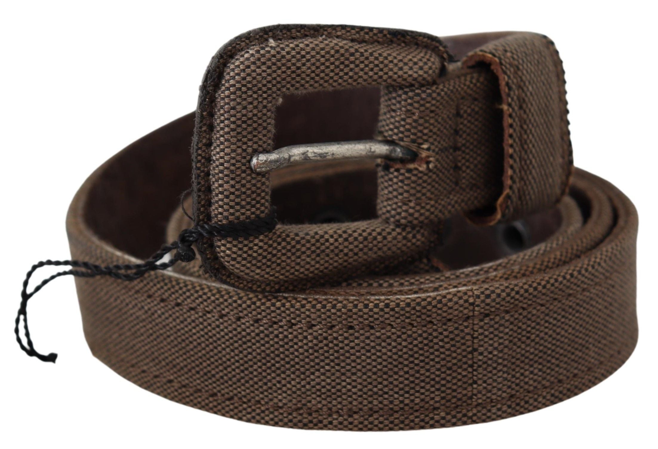 Ceinture élégante en cuir marron pour costume national