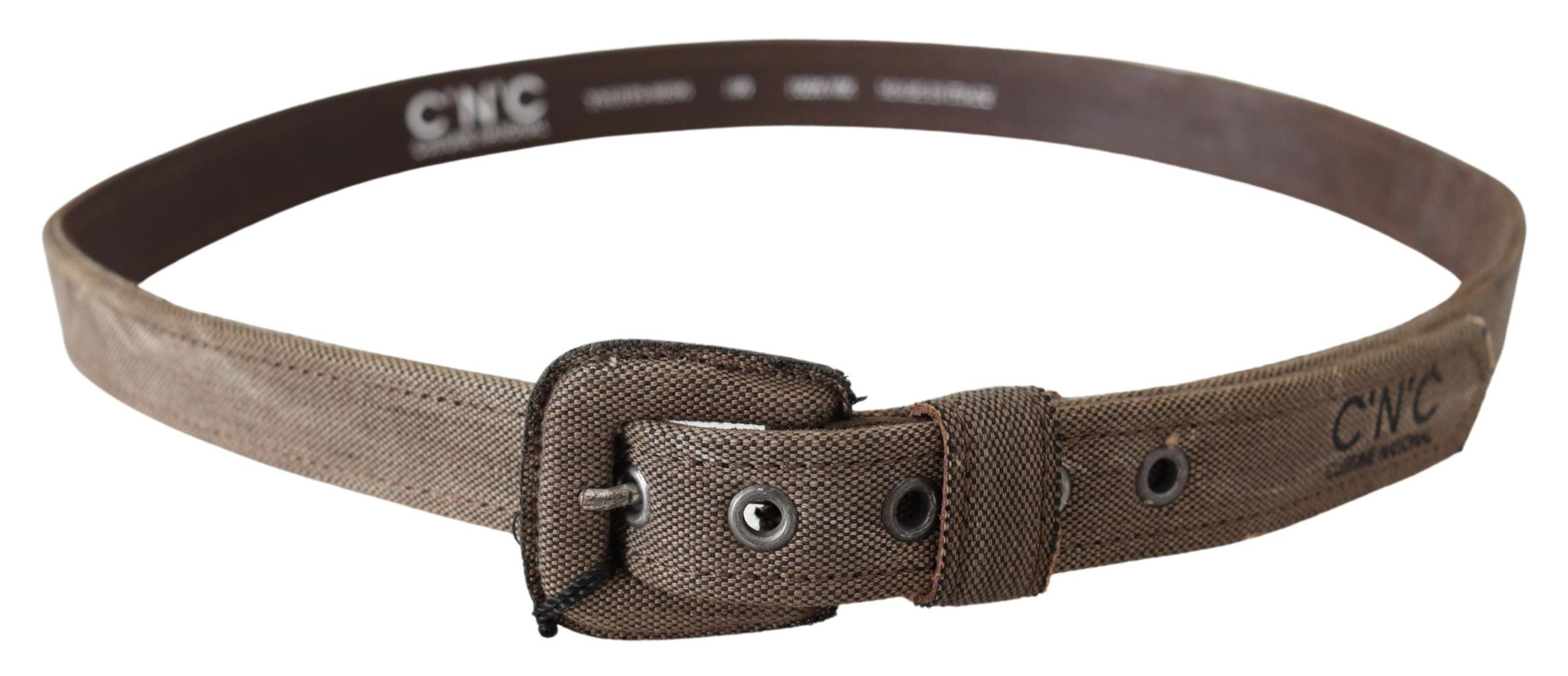 Ceinture élégante en cuir marron pour costume national