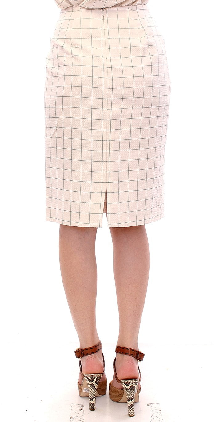 Jupe crayon blanche élégante d'Andrea Incontri - Chic et sophistiquée