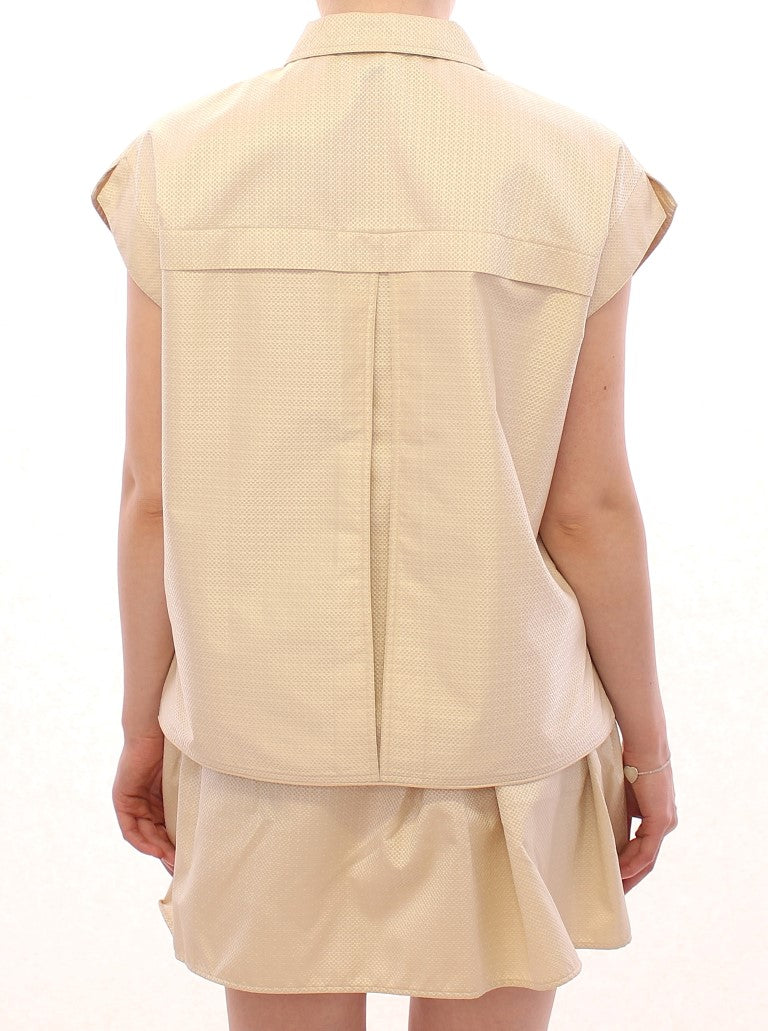Débardeur élégant beige Andrea Incontri