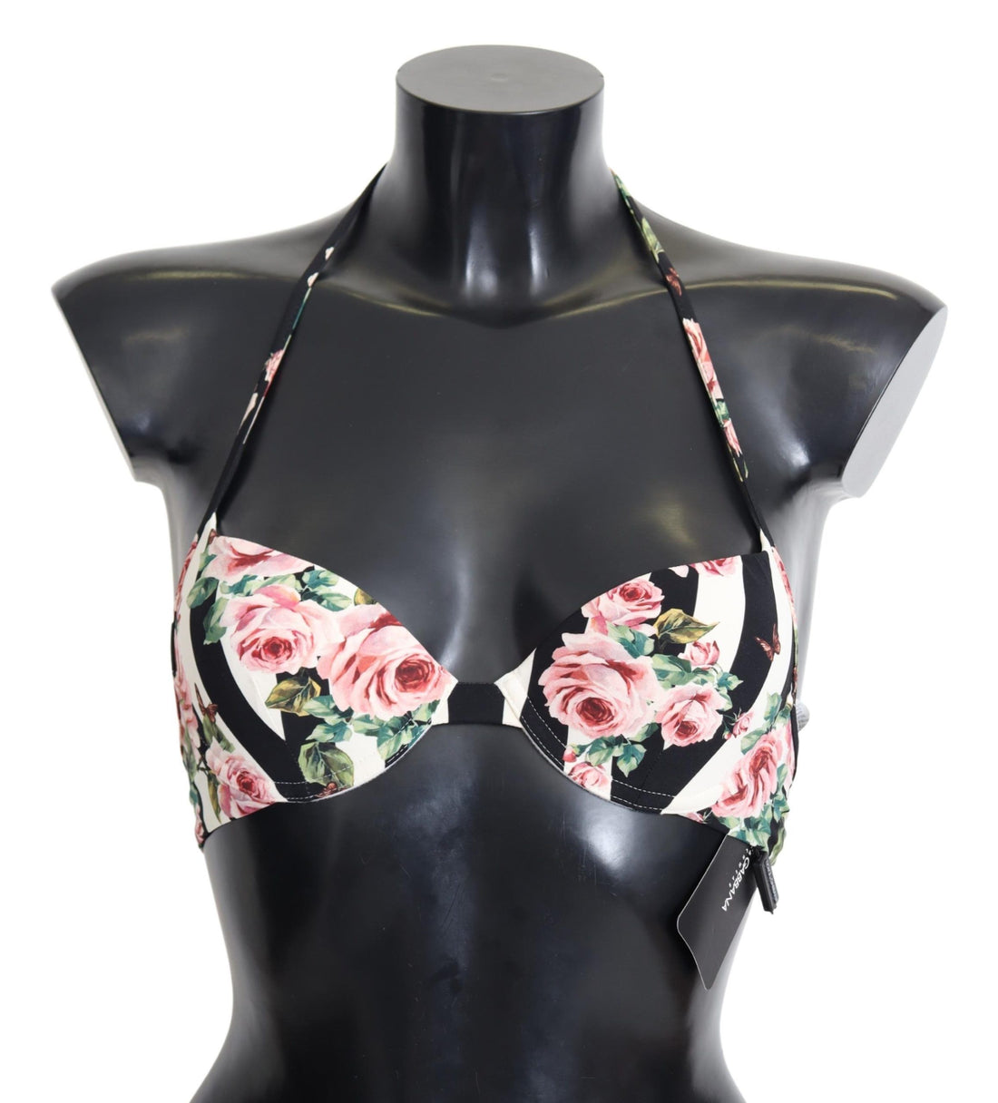 Dolce &amp; Gabbana Elegantes Bikinioberteil mit Rosenprint