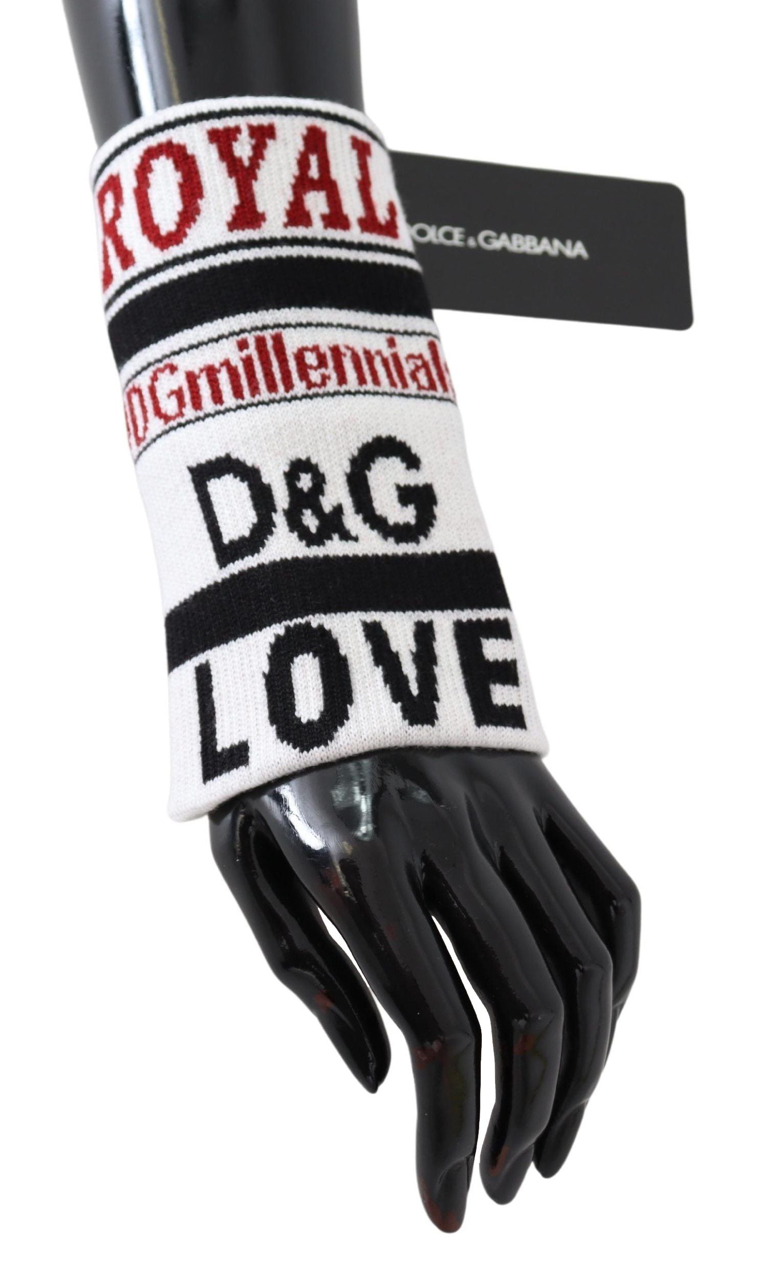 Dolce &amp; Gabbana – Mehrfarbiges Handgelenksband aus Schurwolle