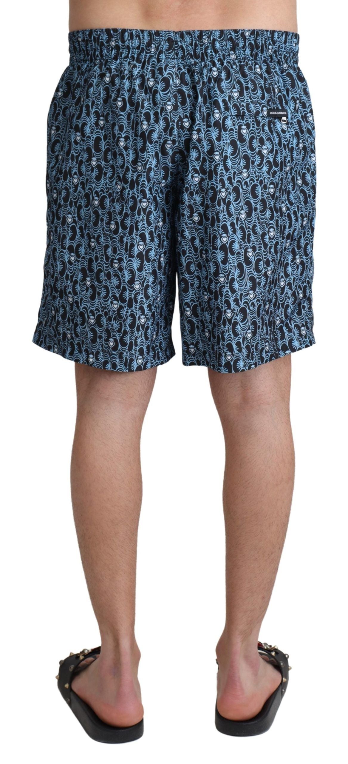 Dolce &amp; Gabbana – Schicke Badehose in Blau mit Kordelzug