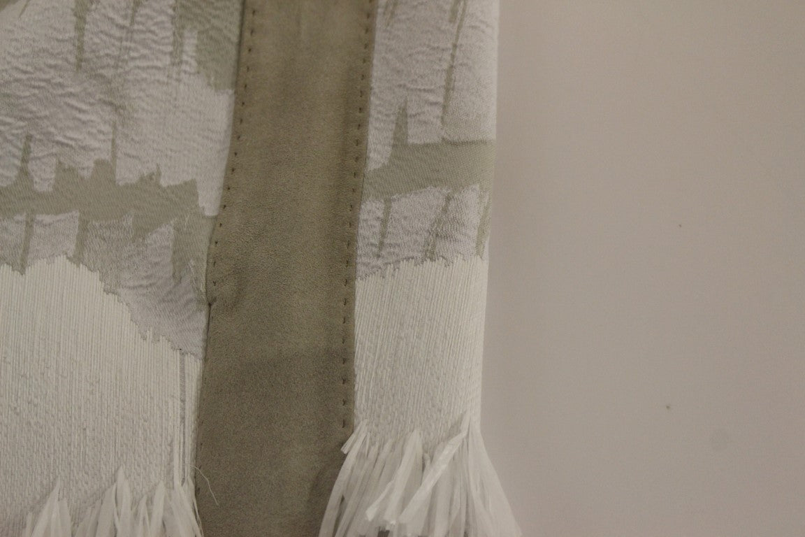 Jupe crayon élégante Arzu Kaprol dans les tons blancs et gris
