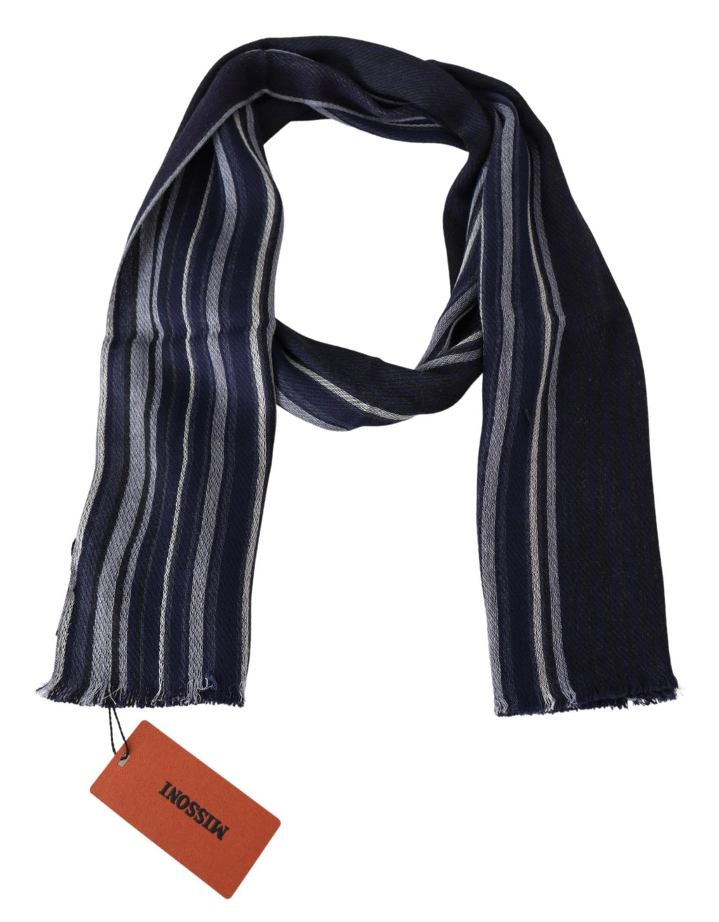 Écharpe Missoni Chic multicolore en laine et soie à rayures