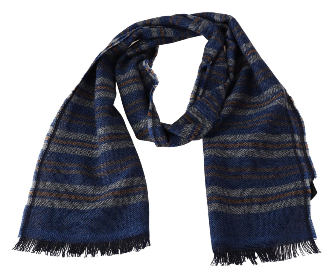 Missoni Chic Mehrfarbiger Wollschal Unisex mit Fransendesign