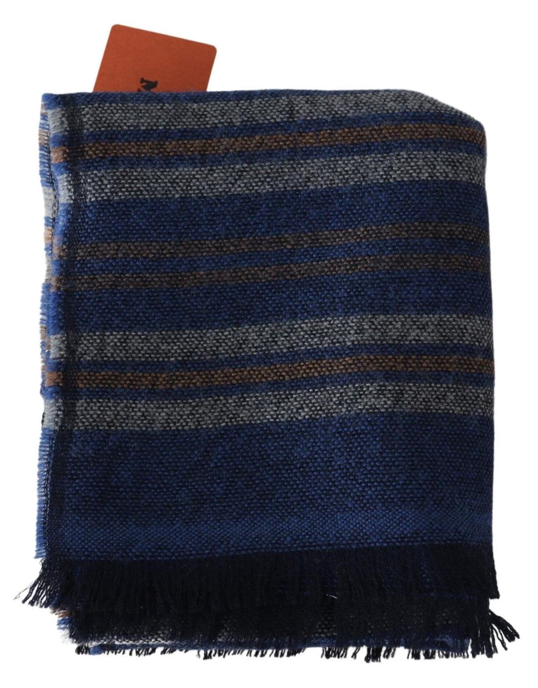Missoni Chic Mehrfarbiger Wollschal Unisex mit Fransendesign