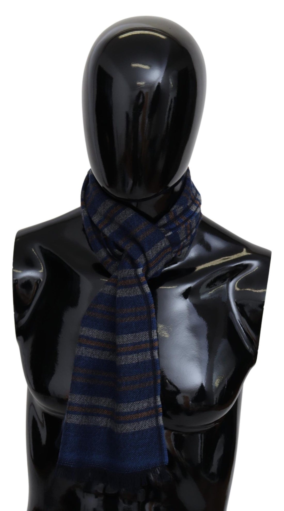 Missoni Chic Mehrfarbiger Wollschal Unisex mit Fransendesign