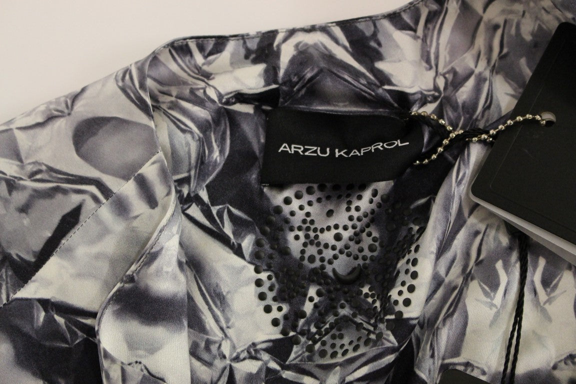 Arzu Kaprol – Exquisite ärmellose Seidenbluse in Mehrfarbig