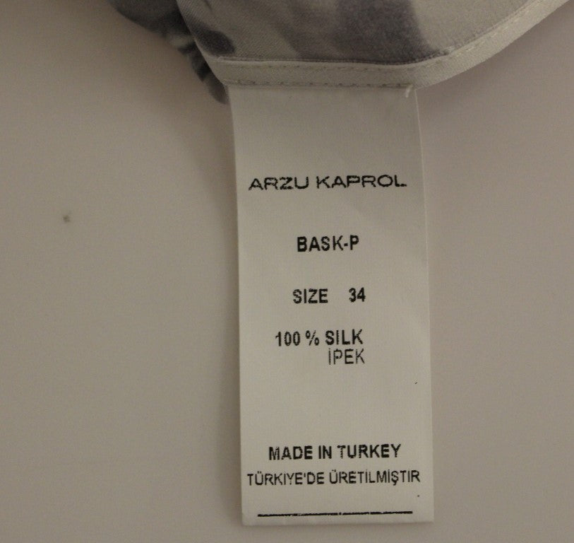 Arzu Kaprol – Exquisite ärmellose Seidenbluse in Mehrfarbig