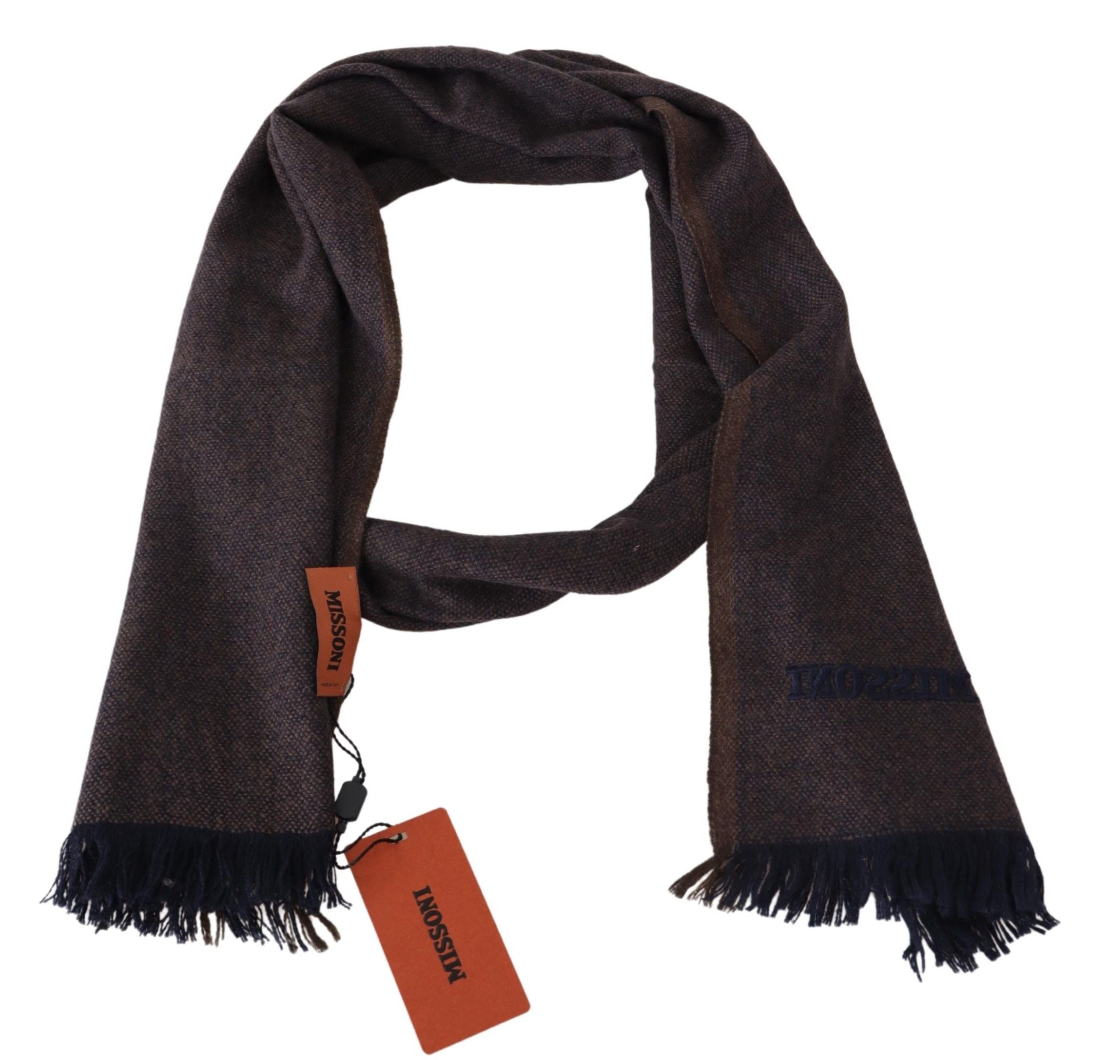 Missoni Eleganter Kaschmir-Unisex-Fransenschal