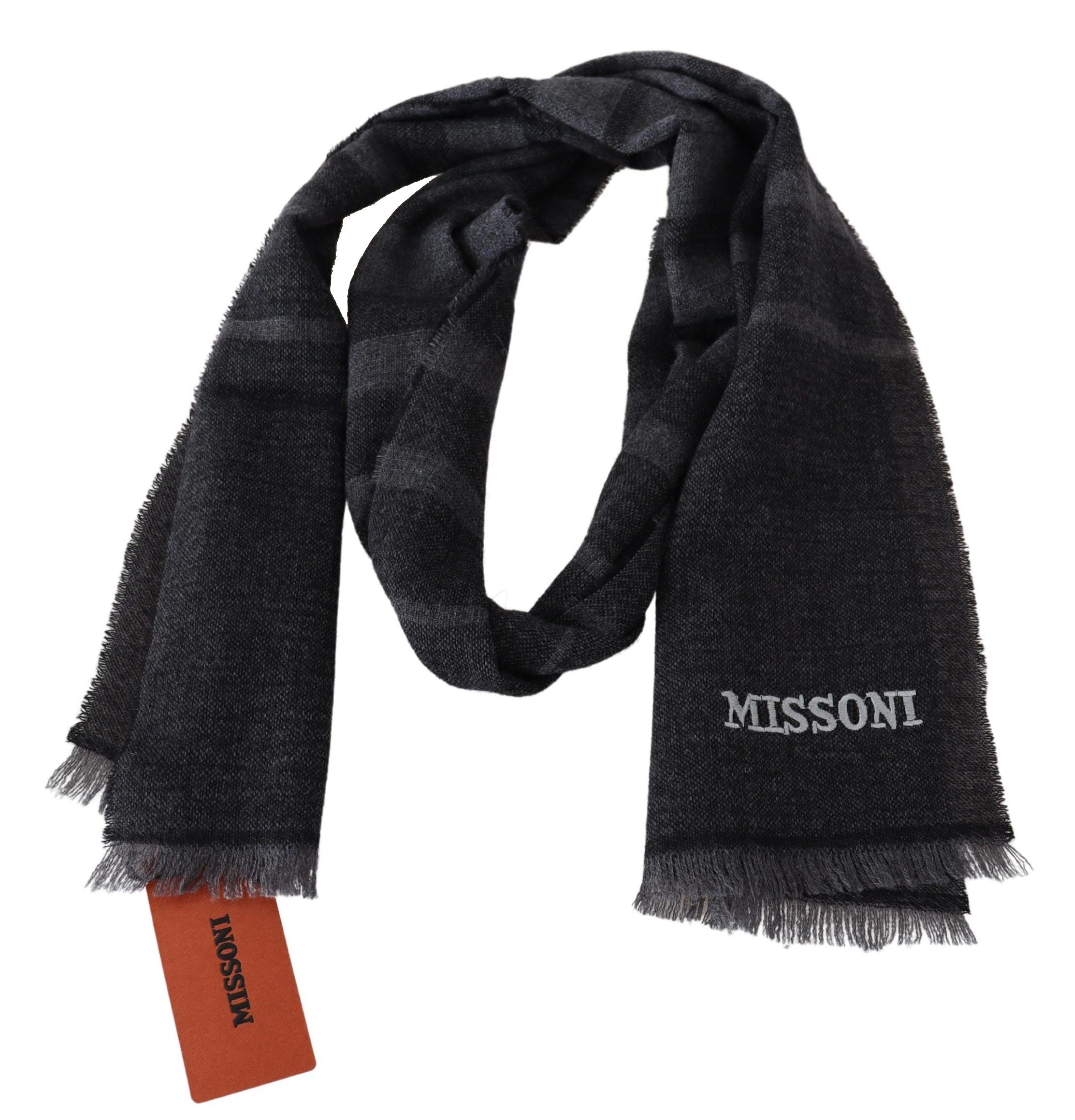 Écharpe élégante en laine Missoni à rayures emblématiques