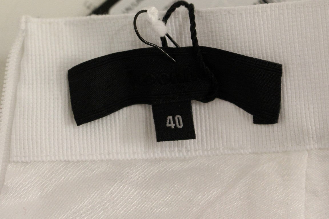 Jupe crayon élégante à paillettes Koonhor - Blanc immaculé