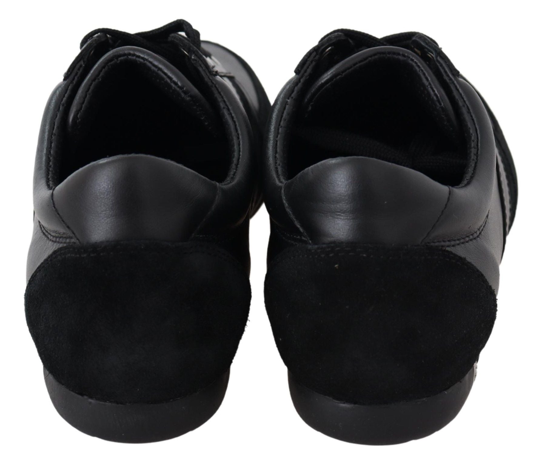 Dolce &amp; Gabbana Elegante schwarze Sport-Sneakers aus Leder