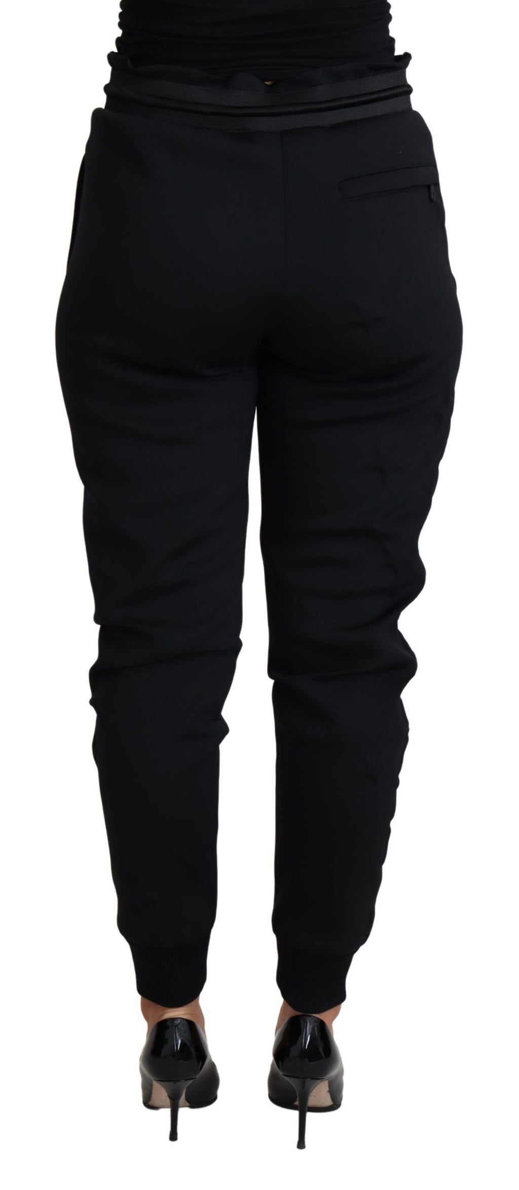 Dolce &amp; Gabbana – Elegante schwarze Jogginghose mit ikonischem Logo