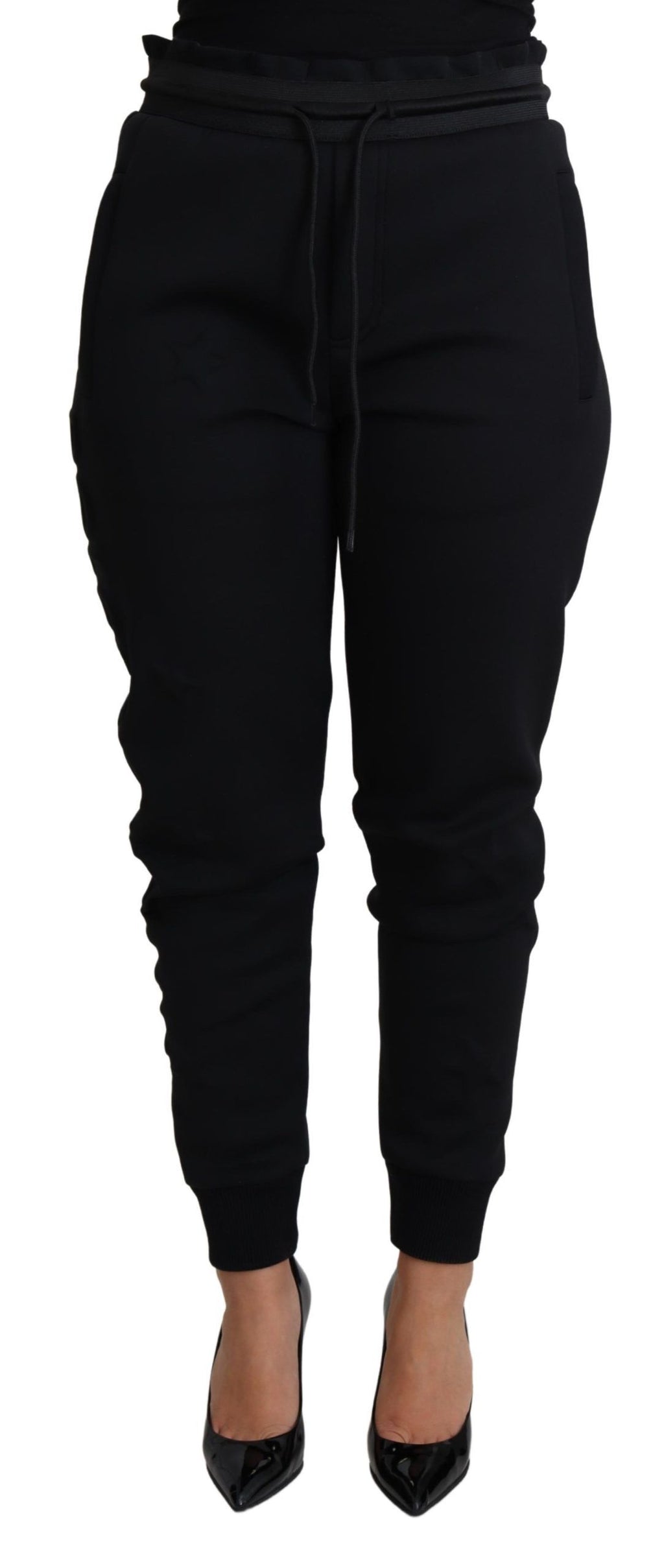 Dolce &amp; Gabbana – Elegante schwarze Jogginghose mit ikonischem Logo