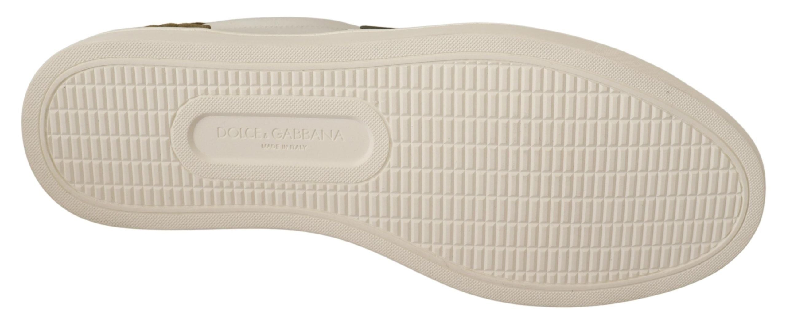 Dolce &amp; Gabbana Schicke weiße Ledersneaker für Herren