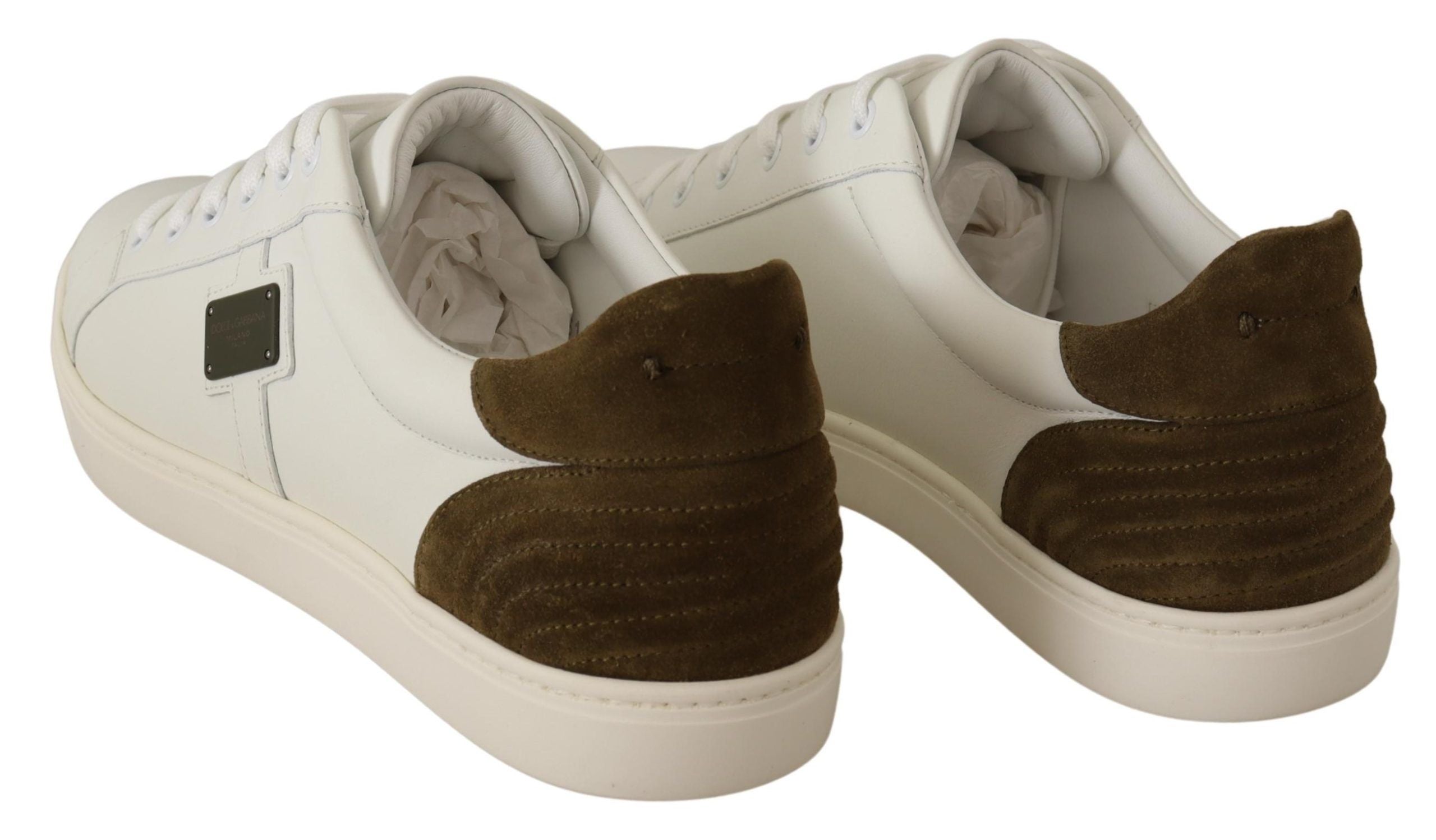 Dolce &amp; Gabbana Schicke weiße Ledersneaker für Herren