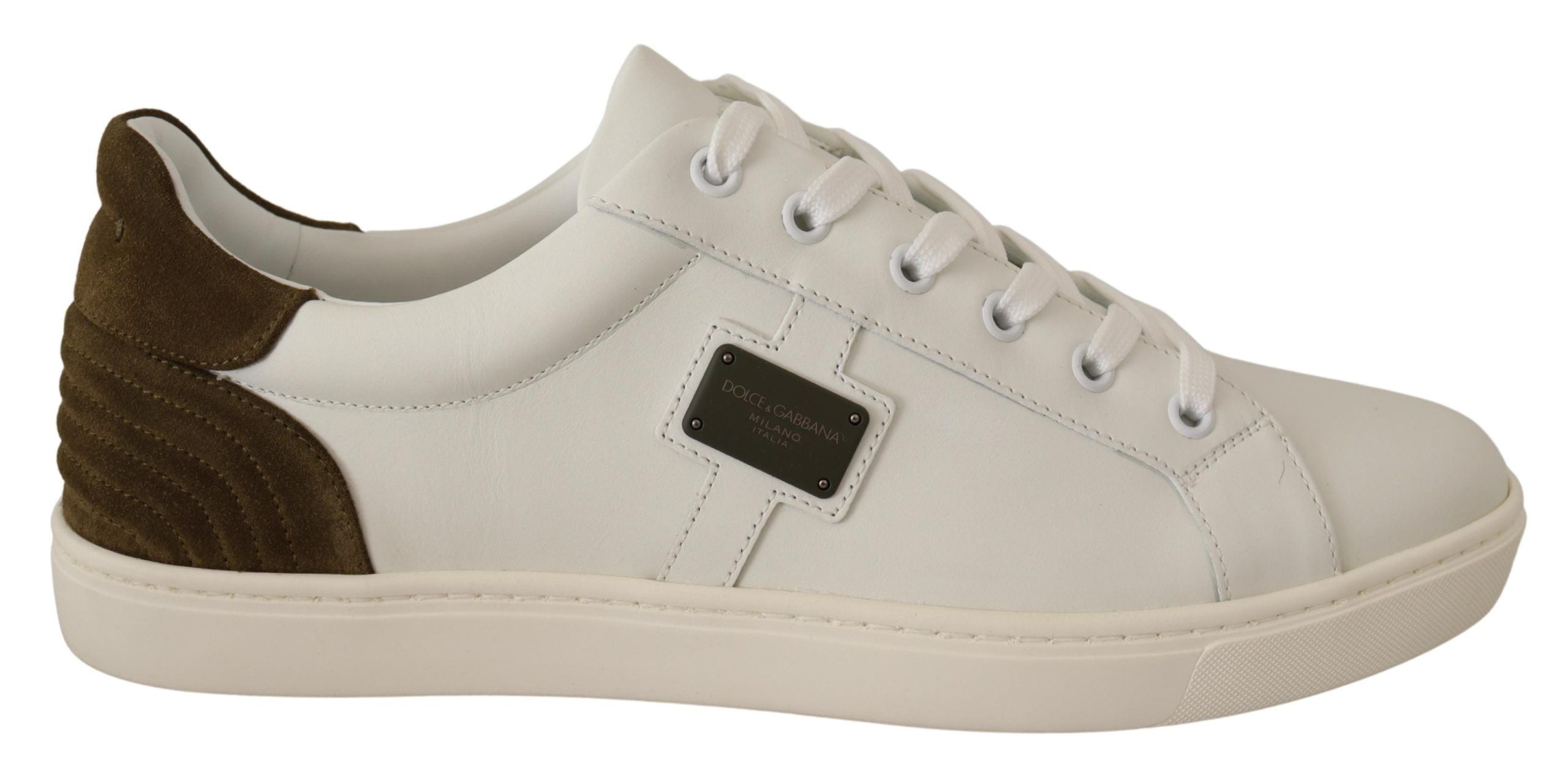 Dolce &amp; Gabbana Schicke weiße Ledersneaker für Herren