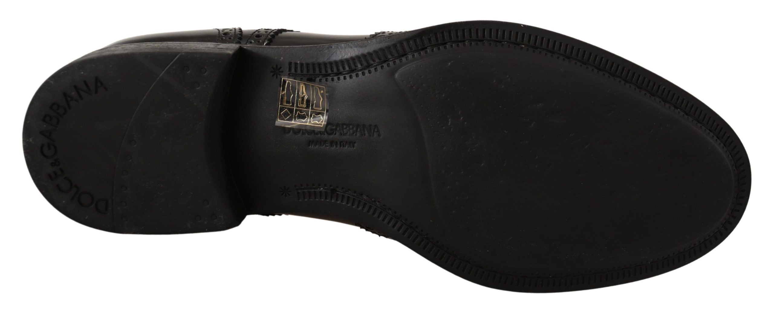 Chaussures Derby Oxford élégantes Dolce &amp; Gabbana à bout golf
