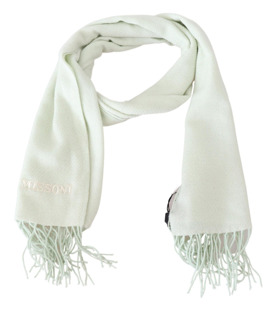 Écharpe élégante en cachemire blanc Missoni