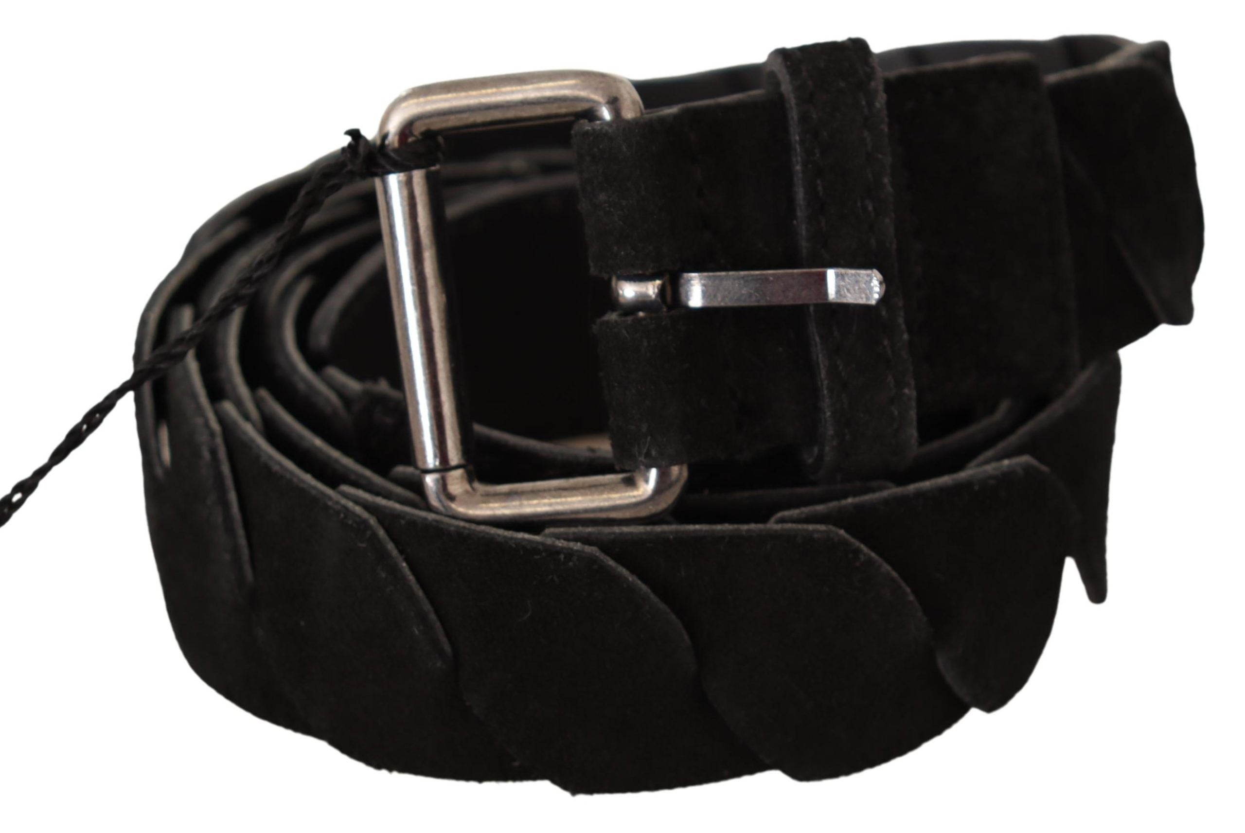 Ceinture noire élégante GF Ferre avec boucle en métal