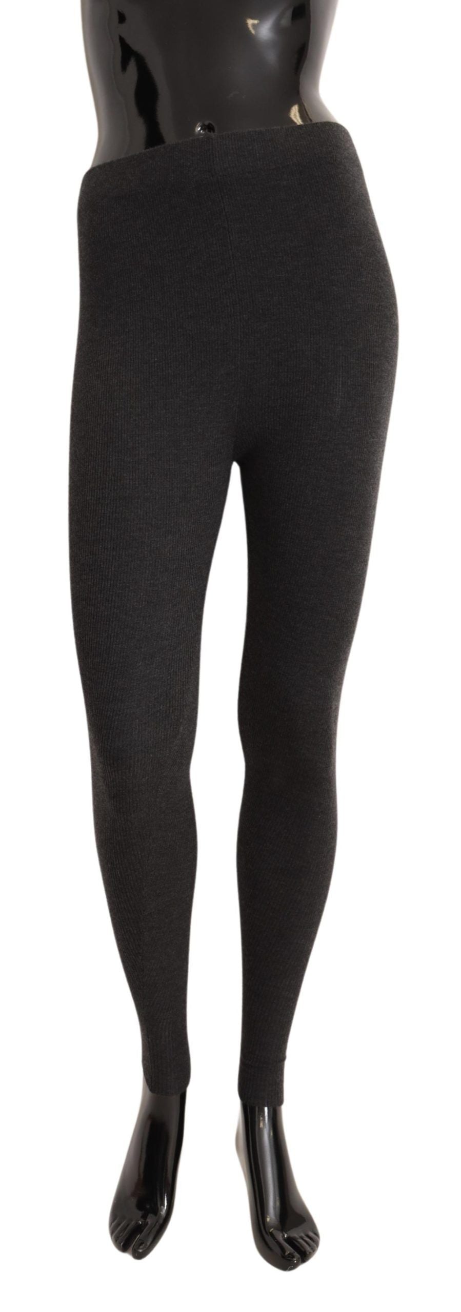 Collants élégants en cachemire gris Dolce &amp; Gabbana – Confort Luxe