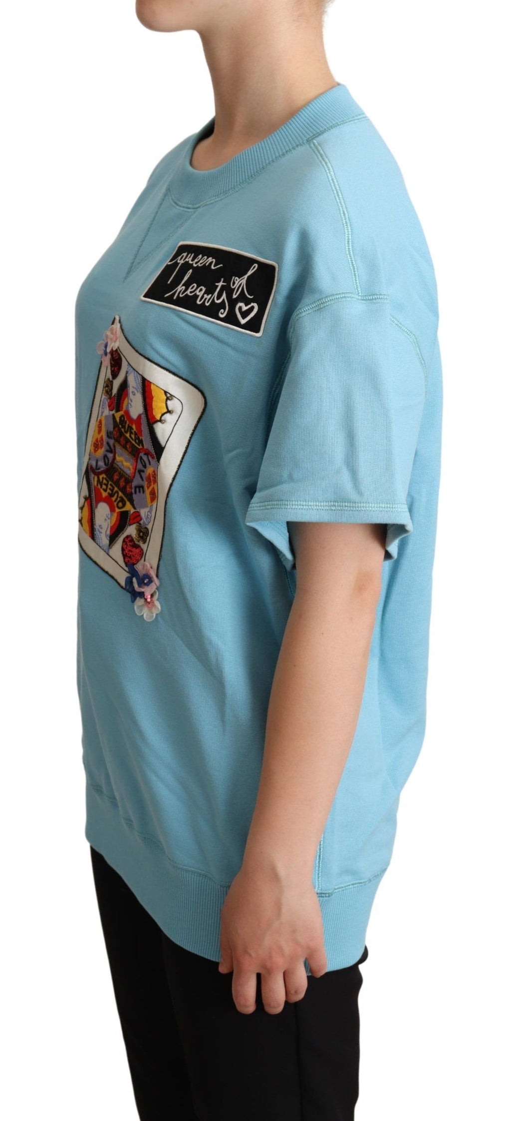 Dolce &amp; Gabbana Baumwollpullover „Queen of Hearts“