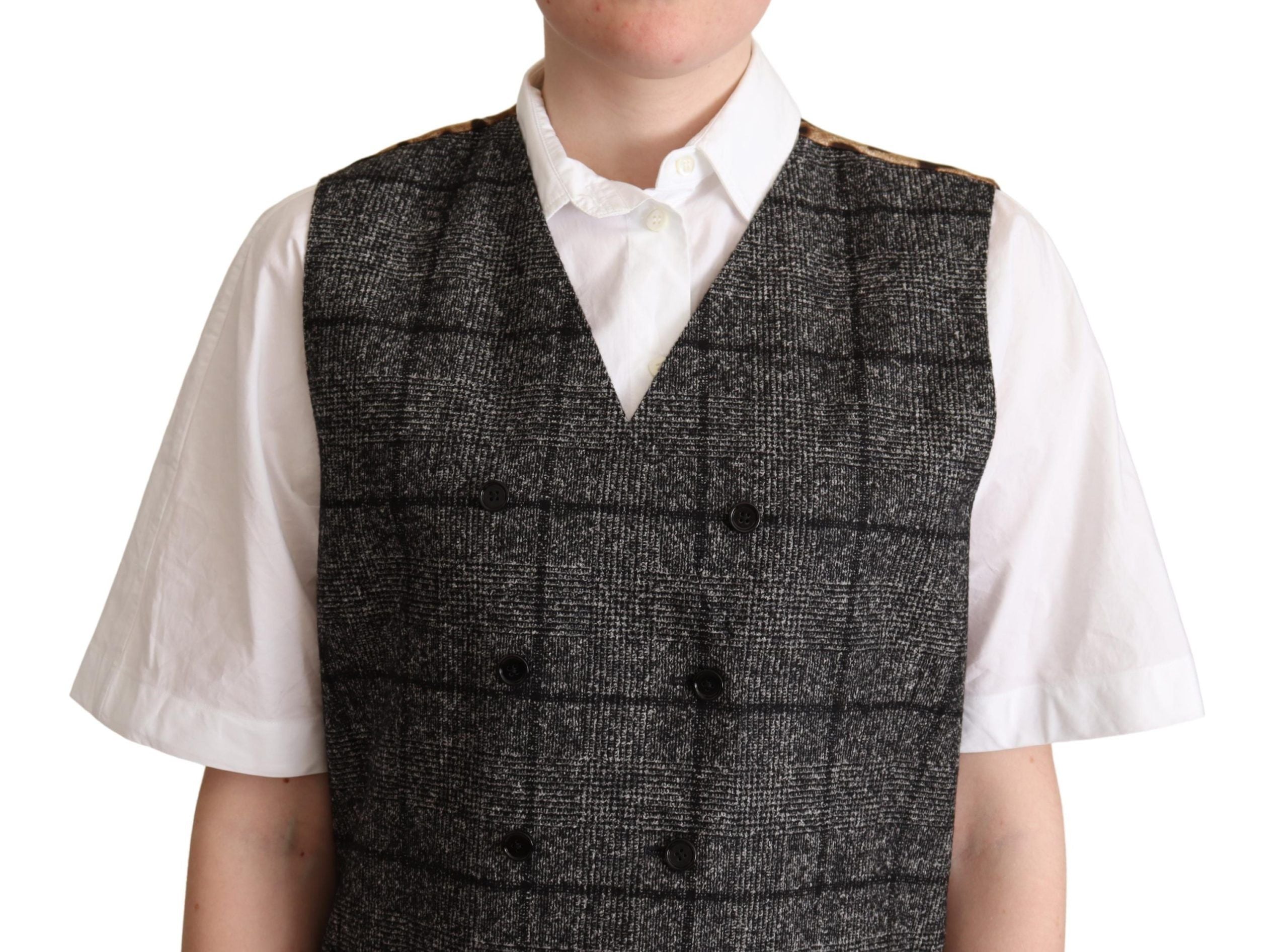 Dolce &amp; Gabbana - Gilet sans manches élégant à imprimé léopard