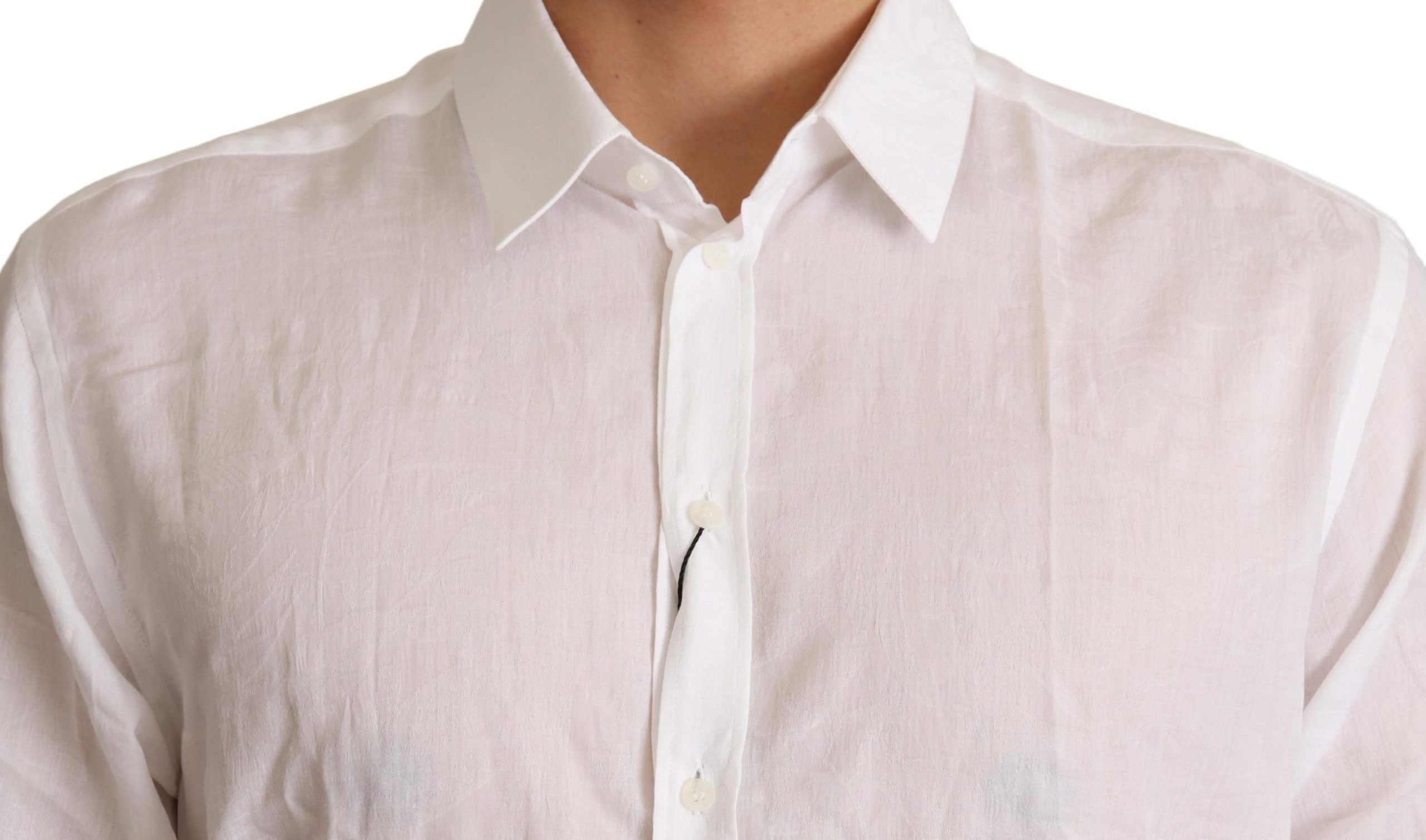Chemise habillée slim à motif floral élégant Dolce &amp; Gabbana Martini