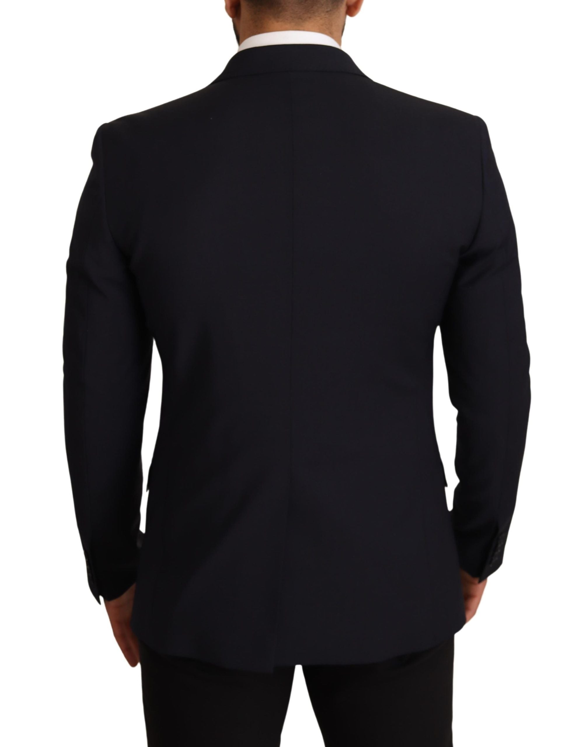 Dolce &amp; Gabbana Eleganter dunkelblauer Martini-Anzug aus Wollmischung