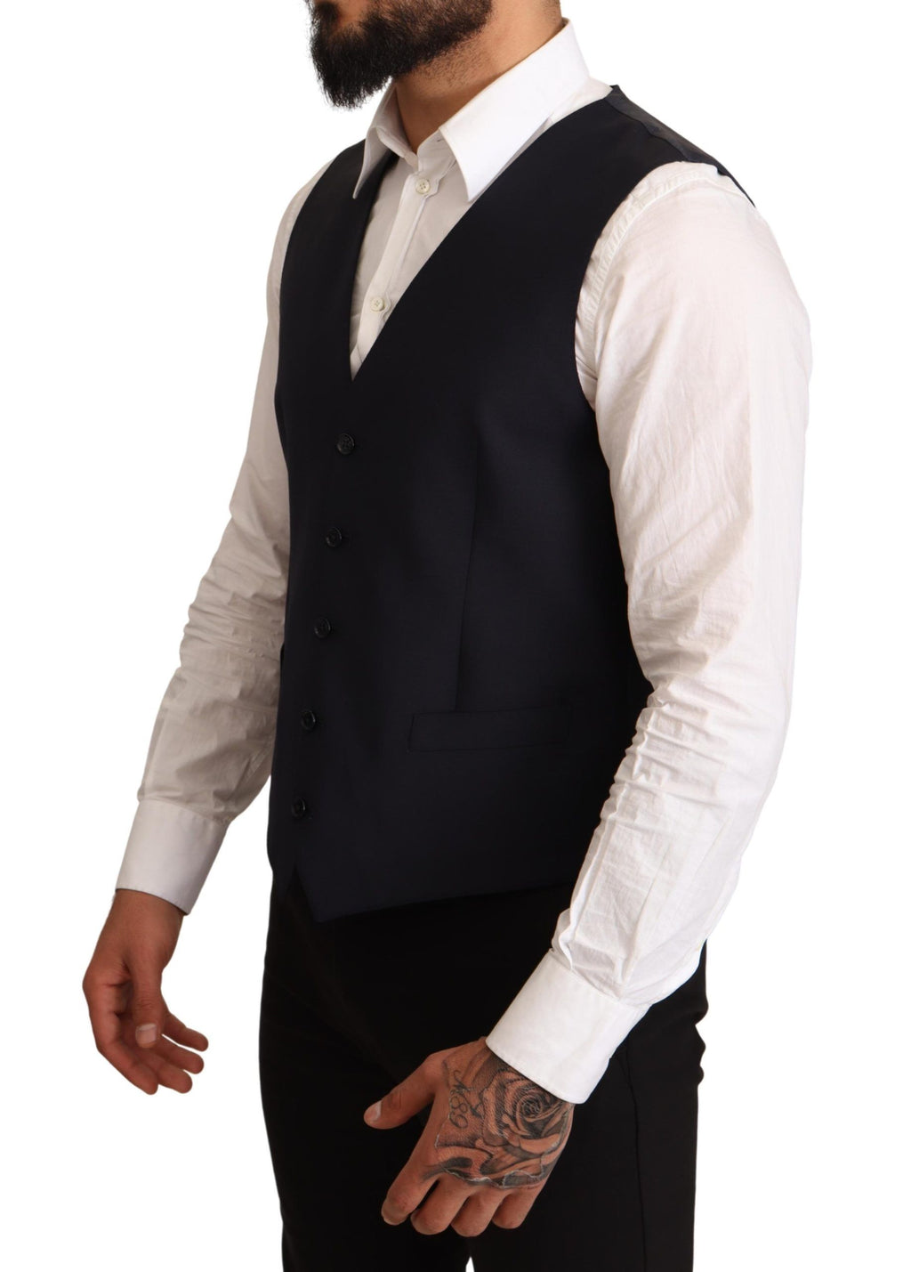 Dolce &amp; Gabbana Eleganter dunkelblauer Martini-Anzug aus Wollmischung
