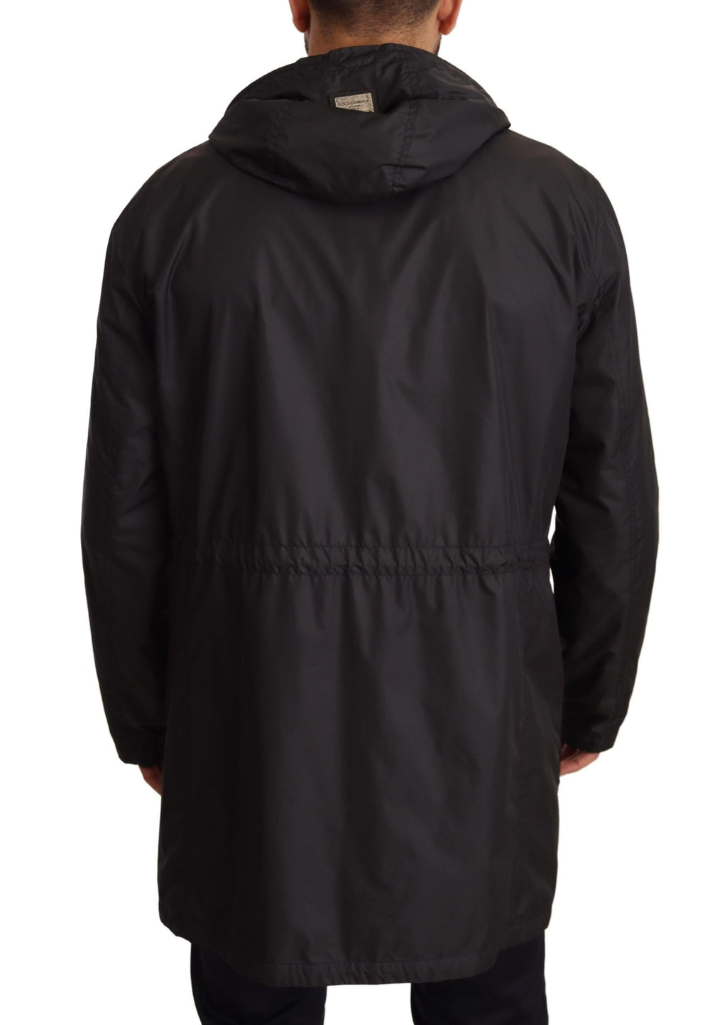 Dolce &amp; Gabbana Elegante schwarze Blousonjacke mit Kapuze