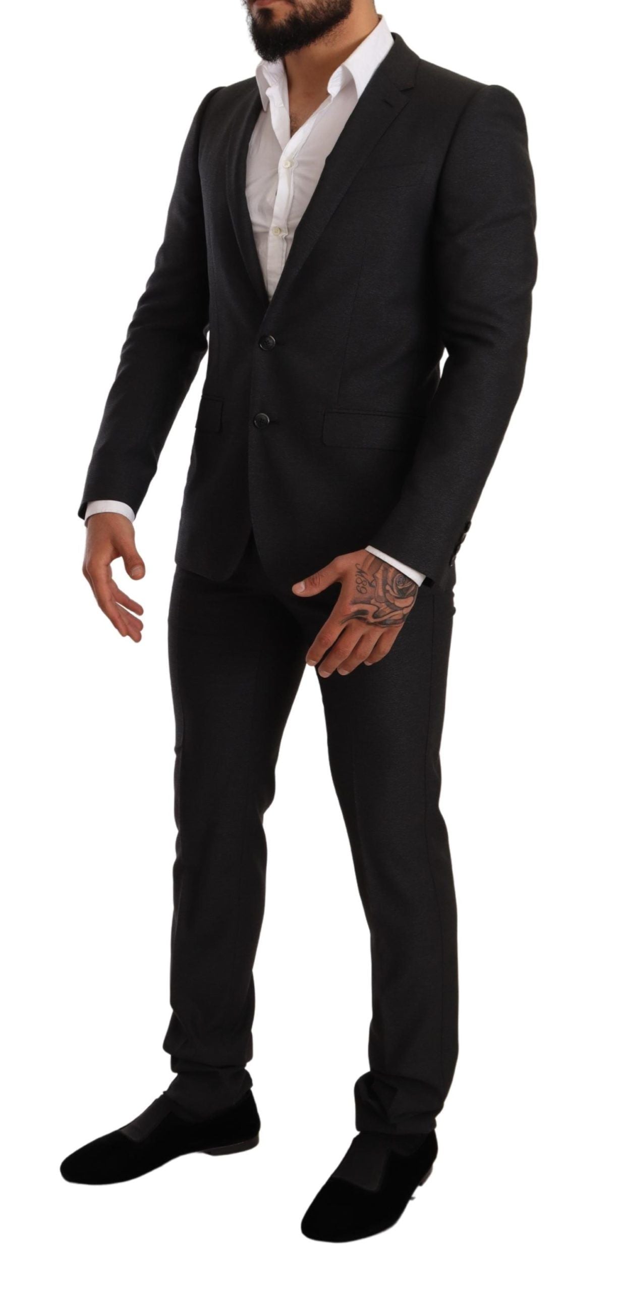 Dolce &amp; Gabbana Eleganter grauer Martini-Wollanzug