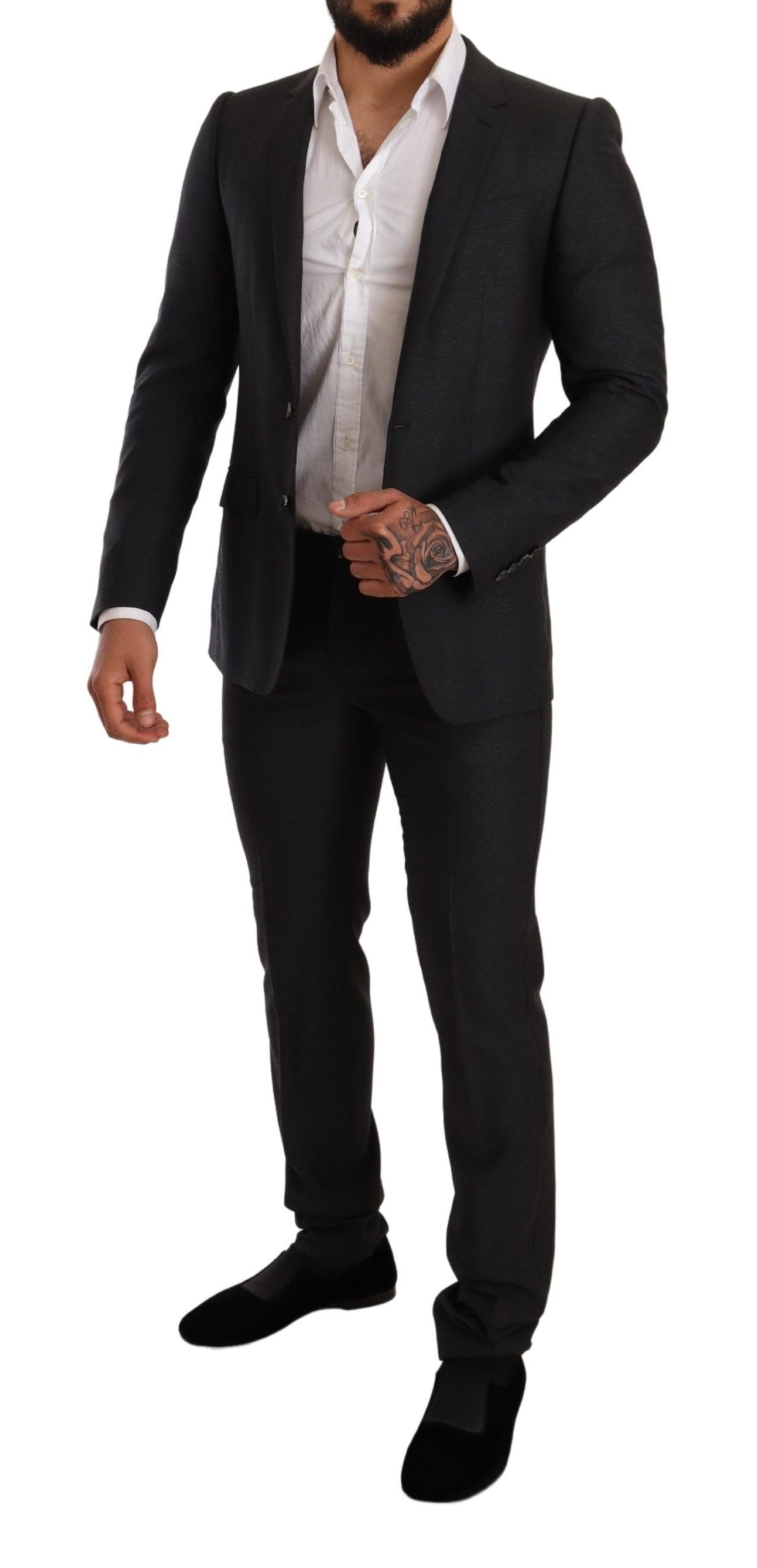 Dolce &amp; Gabbana Eleganter grauer Martini-Wollanzug