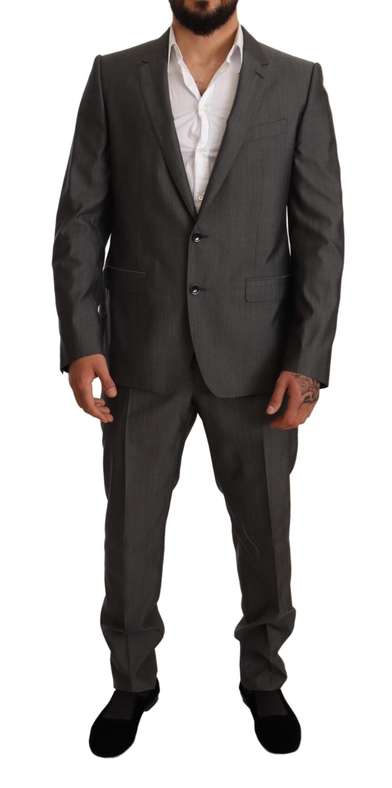 Dolce &amp; Gabbana Eleganter Martini Slim-Fit Anzug aus Wolle und Seide