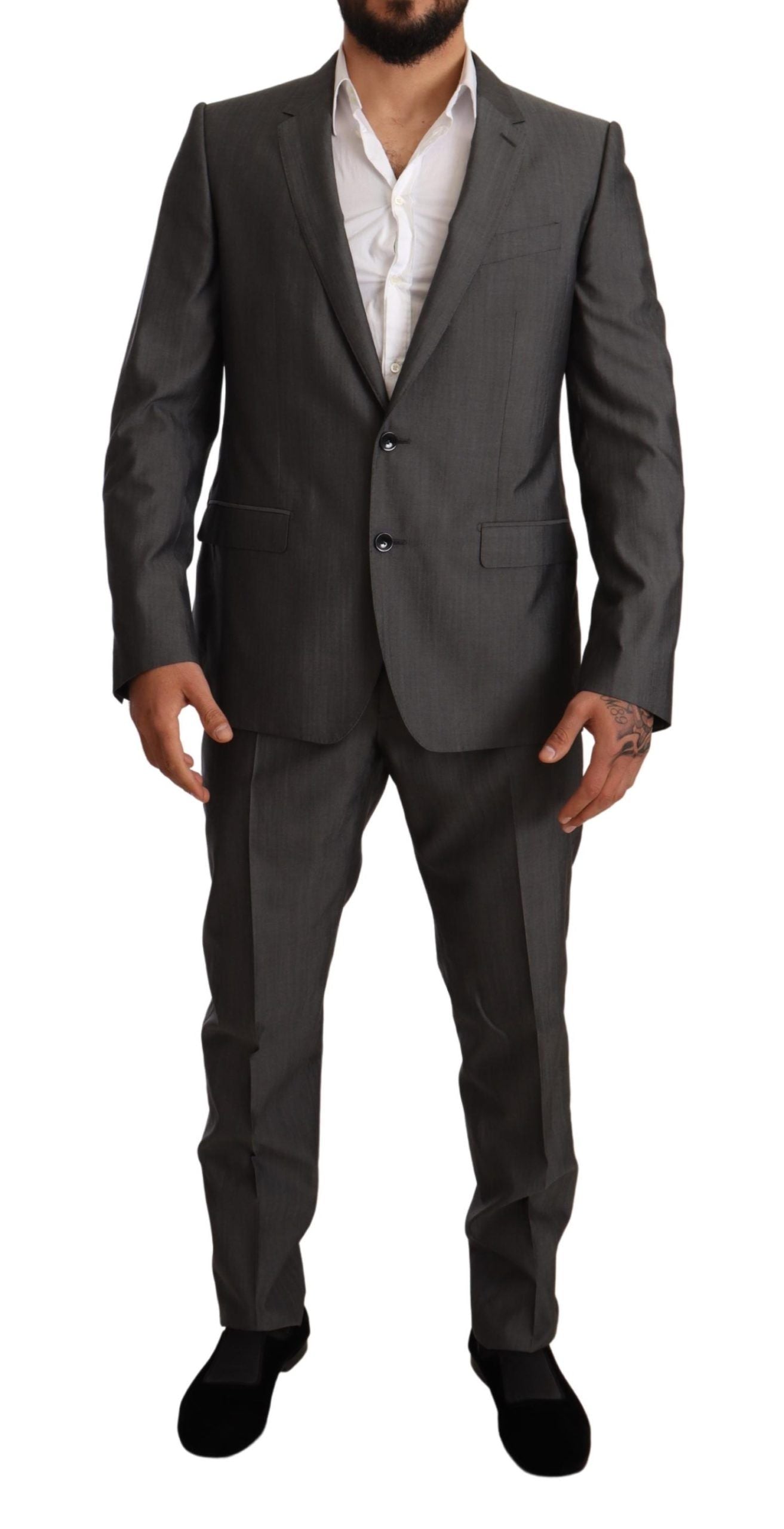 Dolce &amp; Gabbana Eleganter Martini Slim-Fit Anzug aus Wolle und Seide