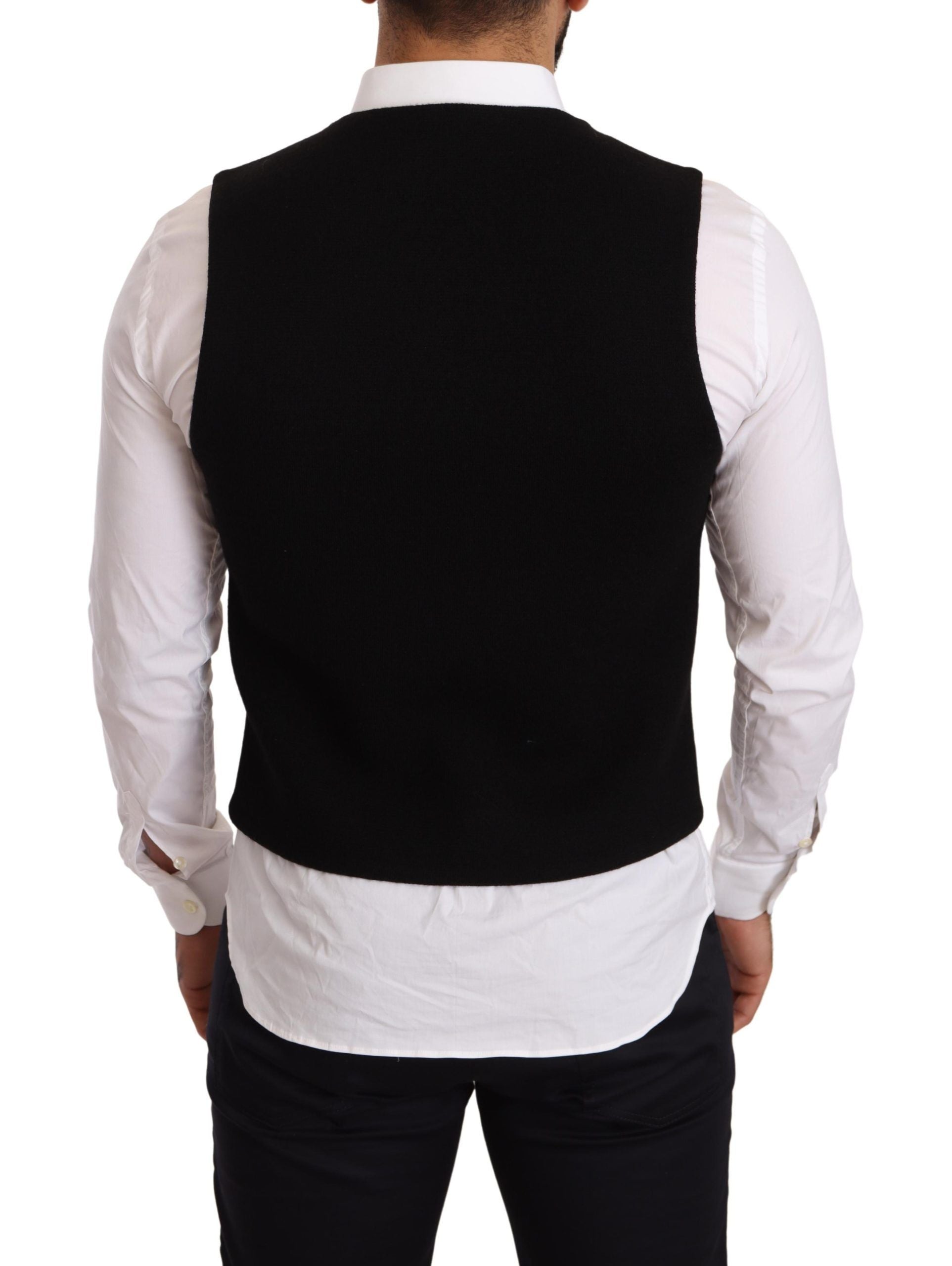 Dolce &amp; Gabbana - Gilet élégant en coton noir pour robe de soirée