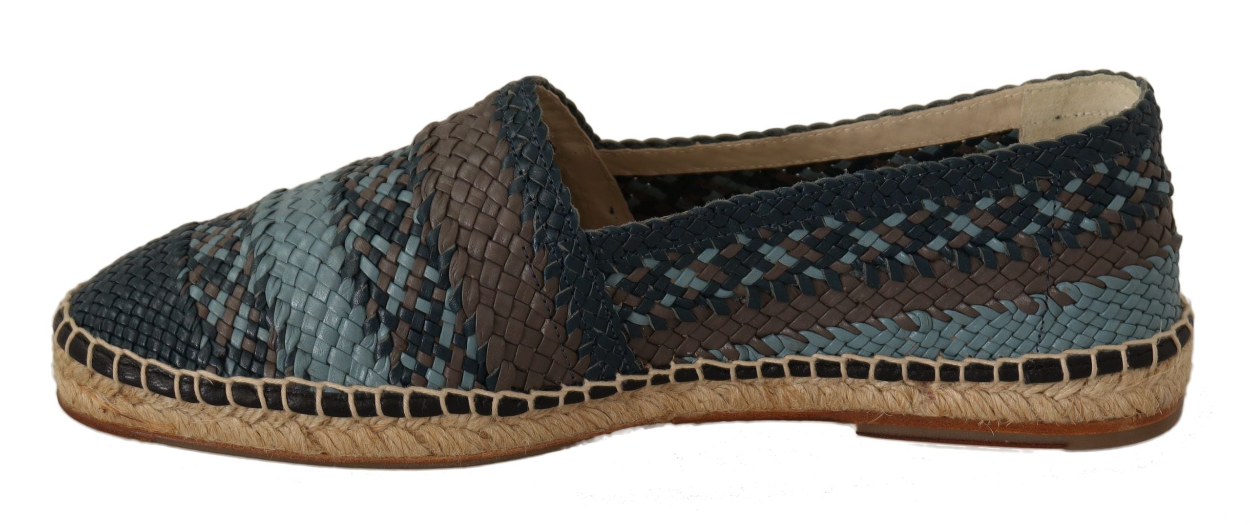 Espadrilles élégantes en cuir tressé Dolce &amp; Gabbana