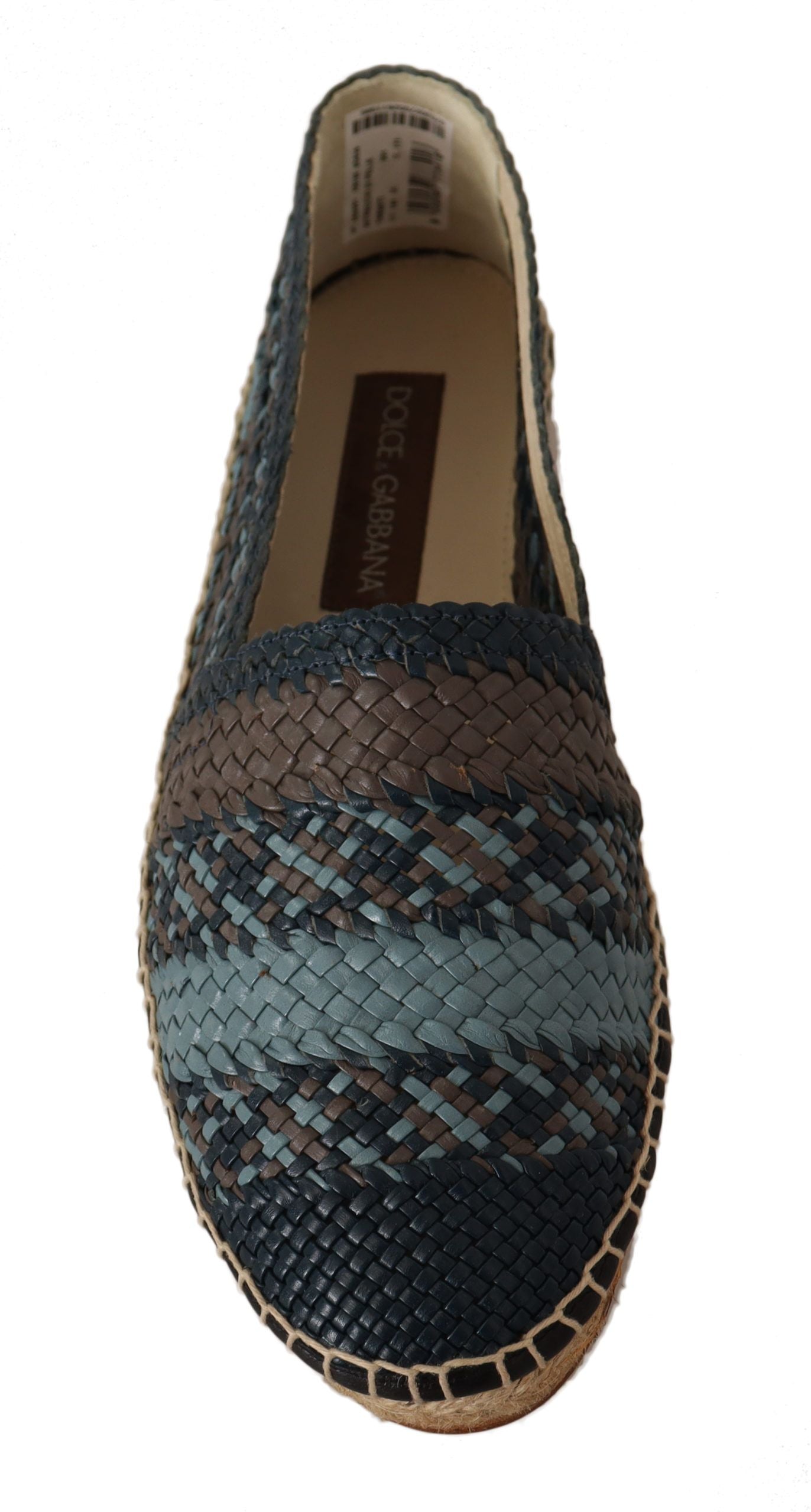 Espadrilles élégantes en cuir tressé Dolce &amp; Gabbana