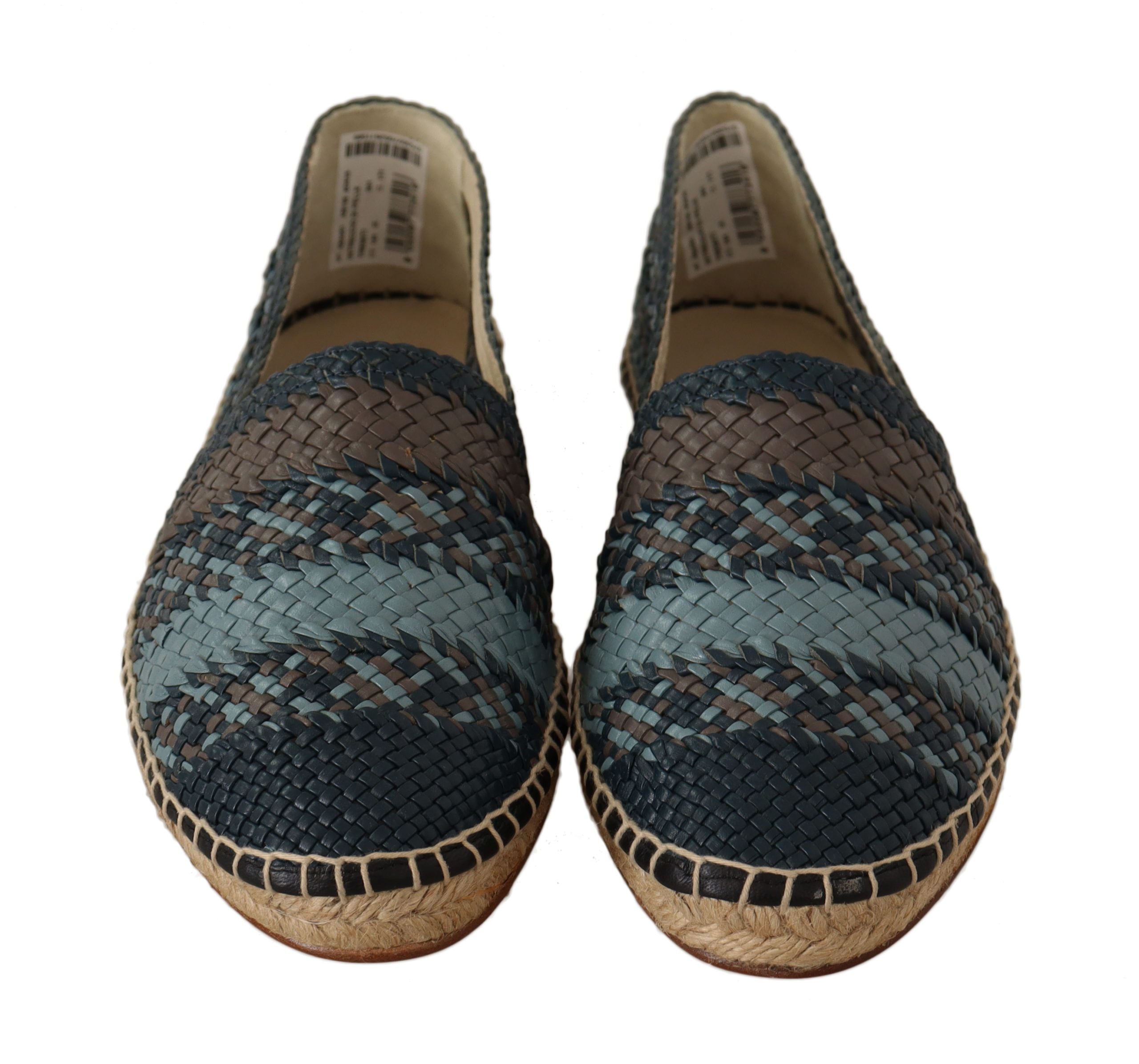Espadrilles élégantes en cuir tressé Dolce &amp; Gabbana